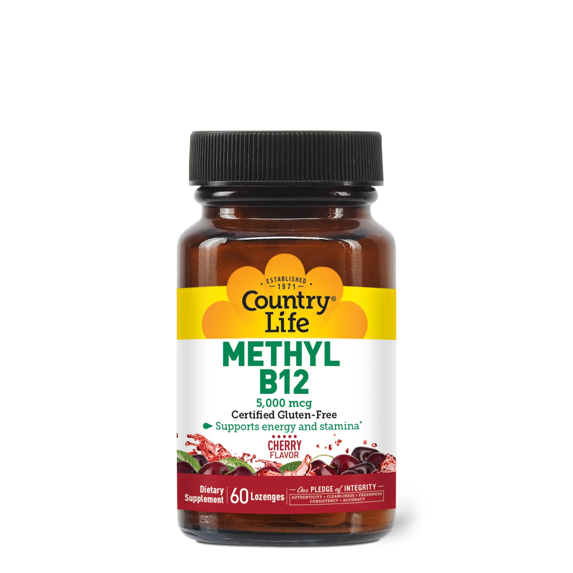 Foto 1 | Suplemento Country Life Methyl B12 5000 Mcg 60 Pastillas - Venta Internacional.