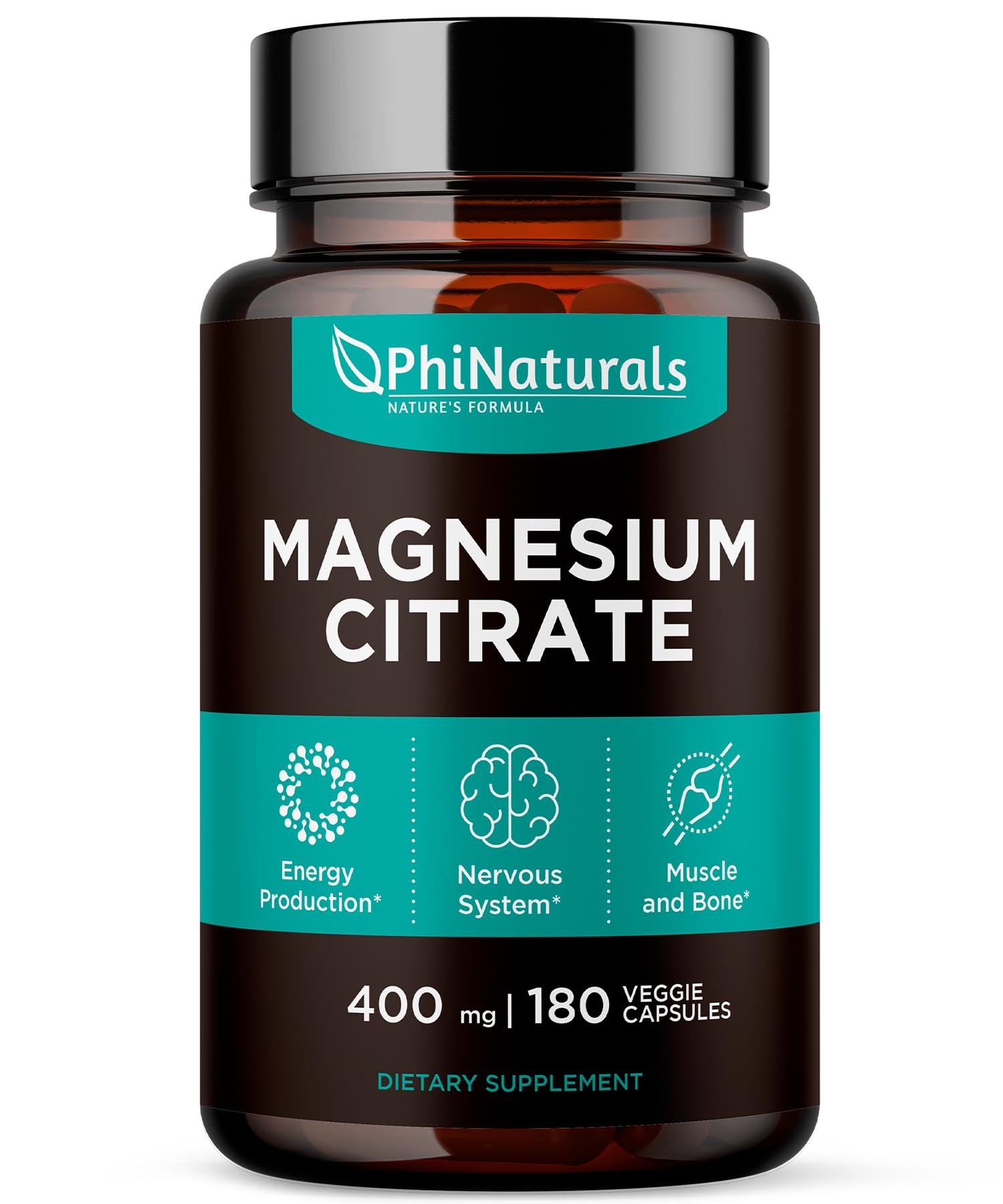 Suplementos Phinaturals Citrato De Magnesio En Polvo 400 Mg X180 - Venta Internacional.