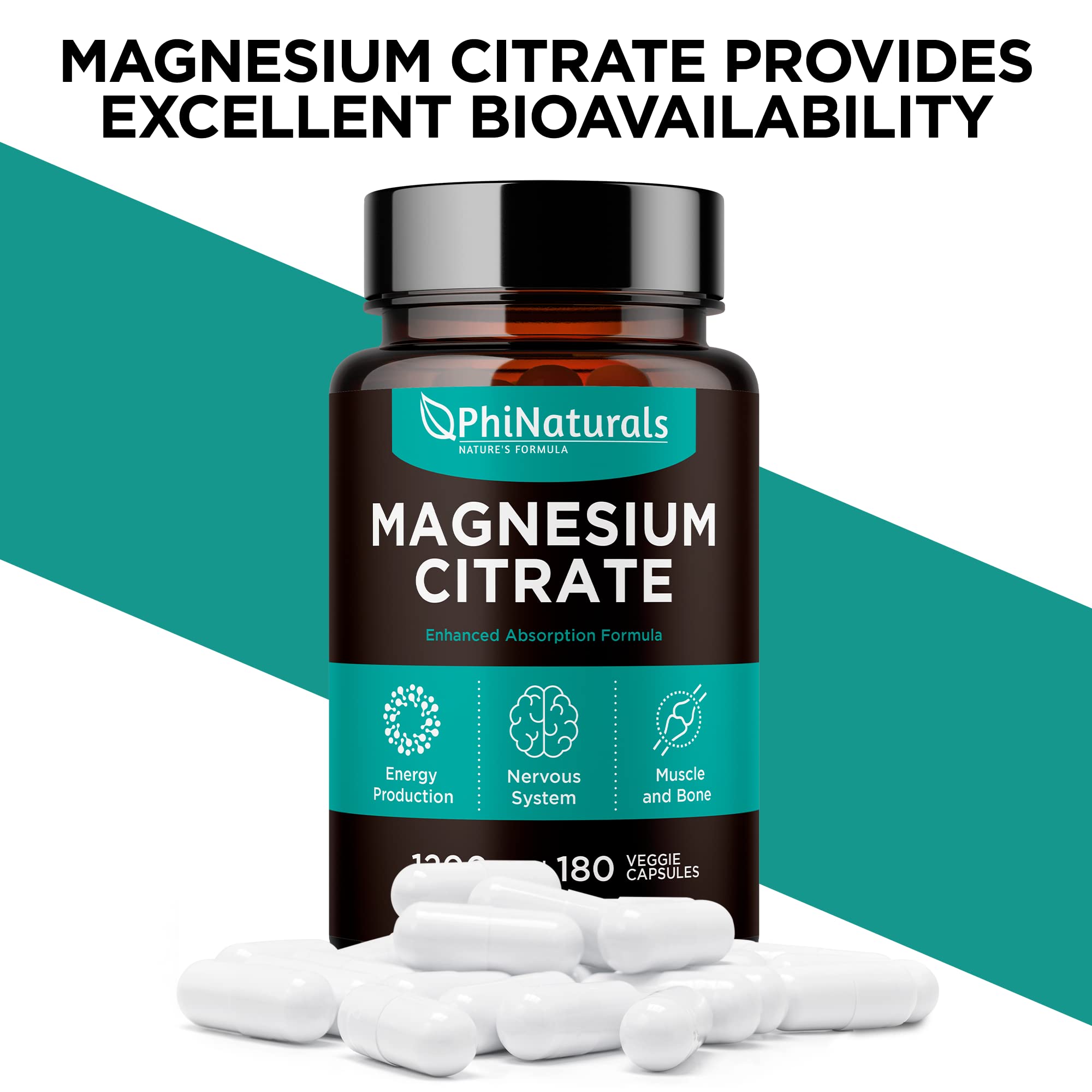 Foto 5 pulgar | Suplementos Phinaturals Citrato De Magnesio En Polvo 400 Mg X180 - Venta Internacional.