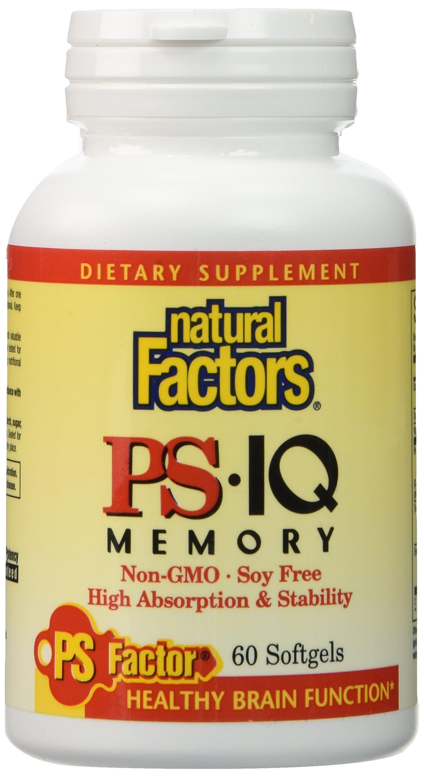 Foto 1 | Suplemento Ps-iq Memory De Natural Factors, 25 Mg, 60 Cápsulas Blandas - Venta Internacional.