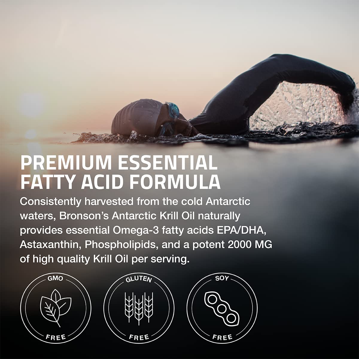 Foto 5 pulgar | Suplemento De Aceite De Krill Antártico Bronson 2000 Mg 120 Cápsulas Blandas - Venta Internacional.