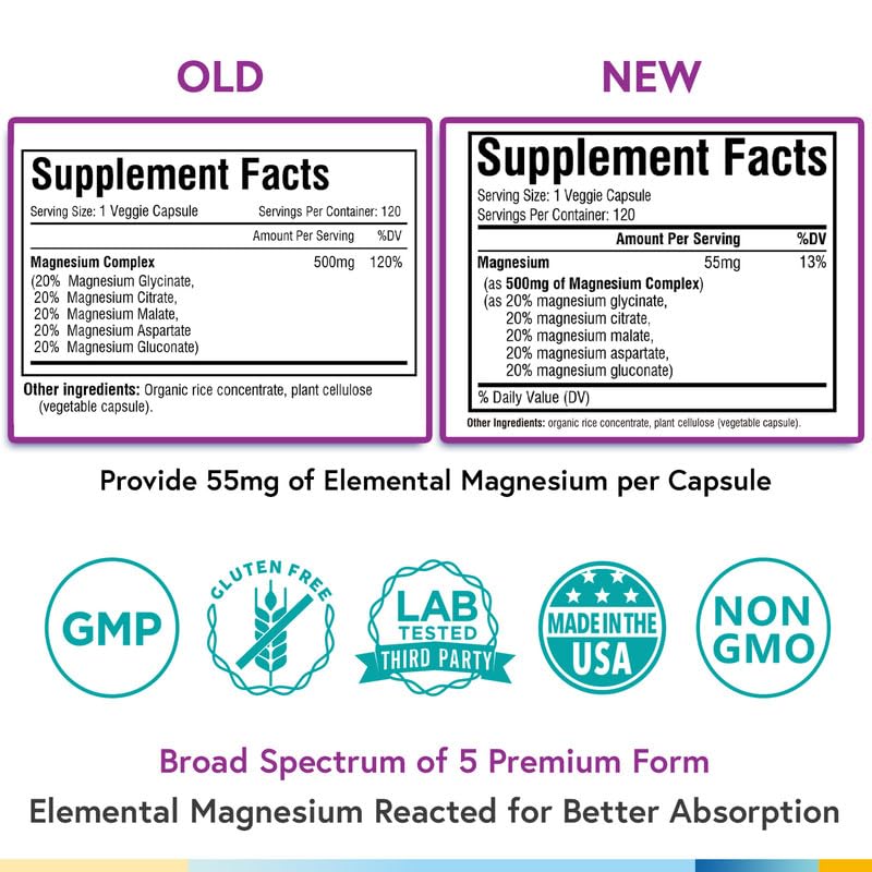 Foto 2 | Suplemento Terranics Magnesium Complex 500 Mg 120 Cápsulas - Venta Internacional.