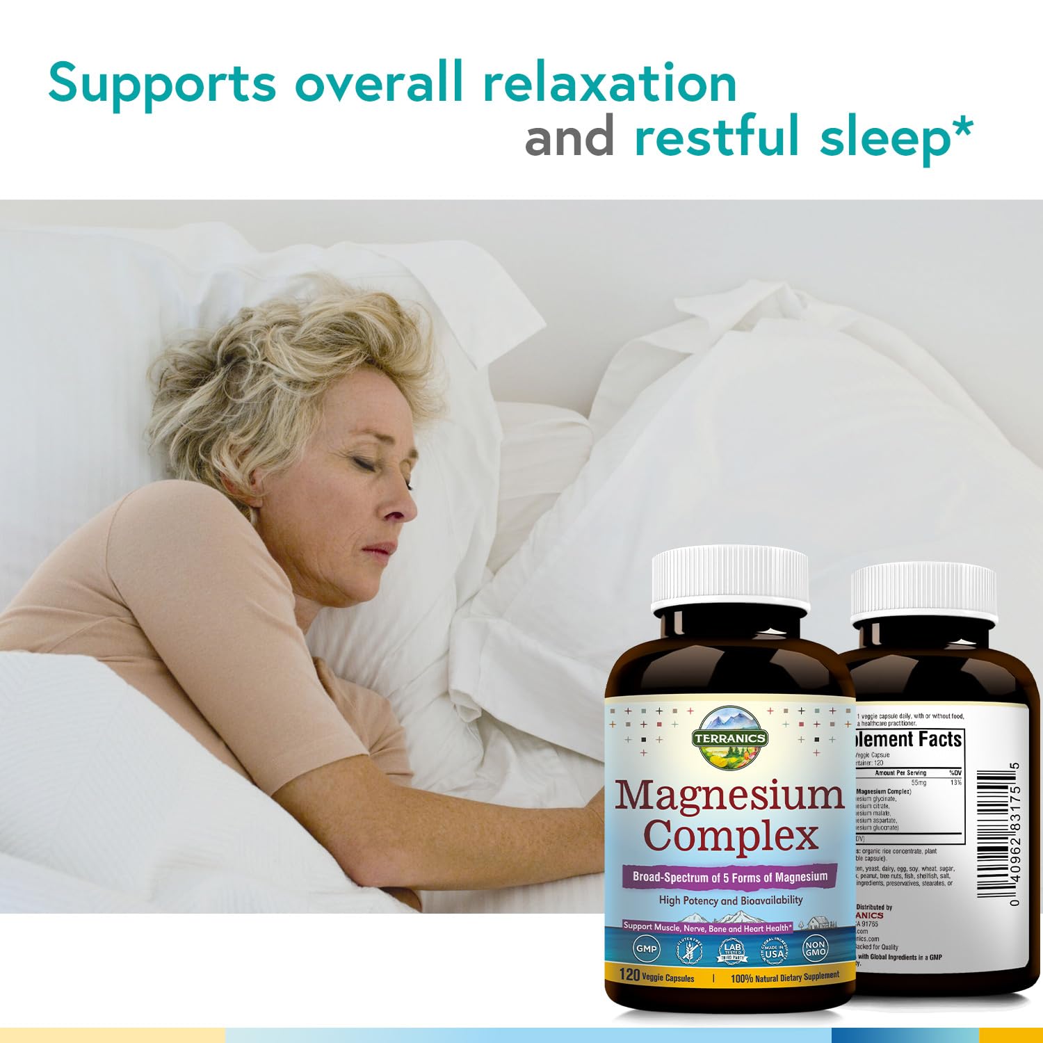 Foto 5 | Suplemento Terranics Magnesium Complex 500 Mg 120 Cápsulas - Venta Internacional.