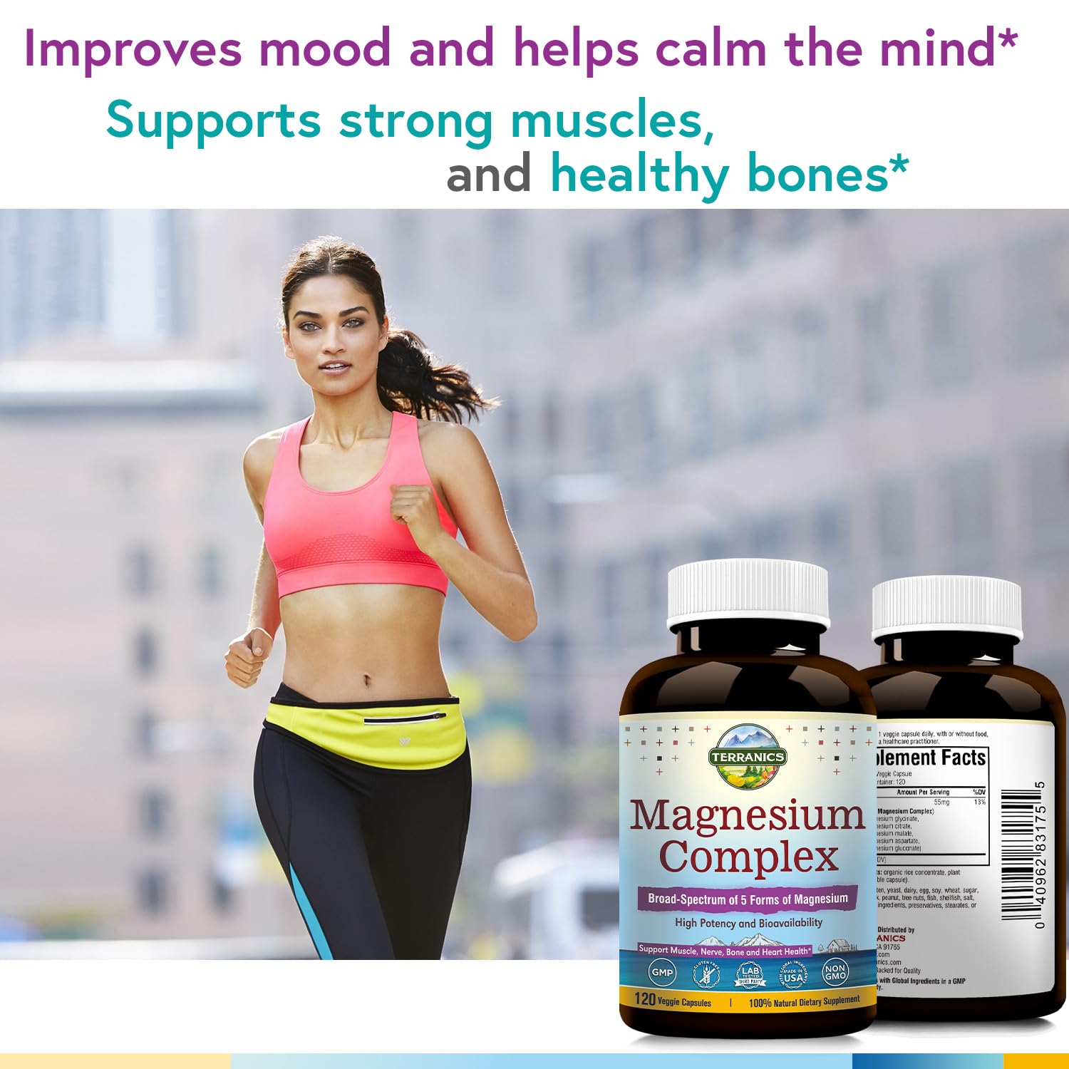 Foto 6 | Suplemento Terranics Magnesium Complex 500 Mg 120 Cápsulas - Venta Internacional.