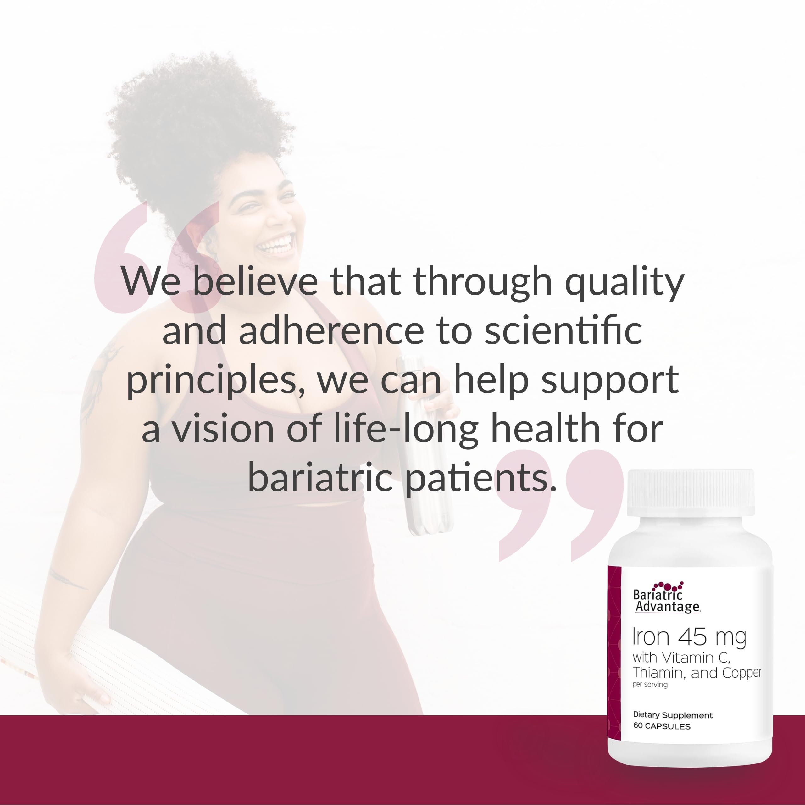 Foto 7 | Suplemento Bariatric Advantage Iron 45 Mg Con Vitamina C 60 Unidades - Venta Internacional.