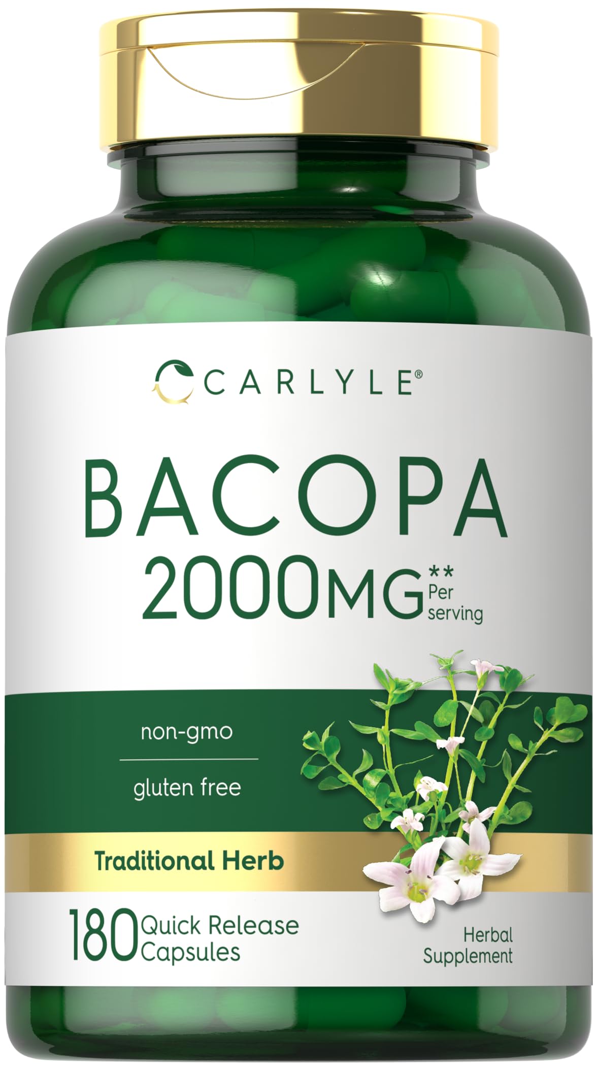 Foto 1 | Suplemento Carlyle Bacopa Monnieri En Cápsulas 180 Cápsulas - Venta Internacional.