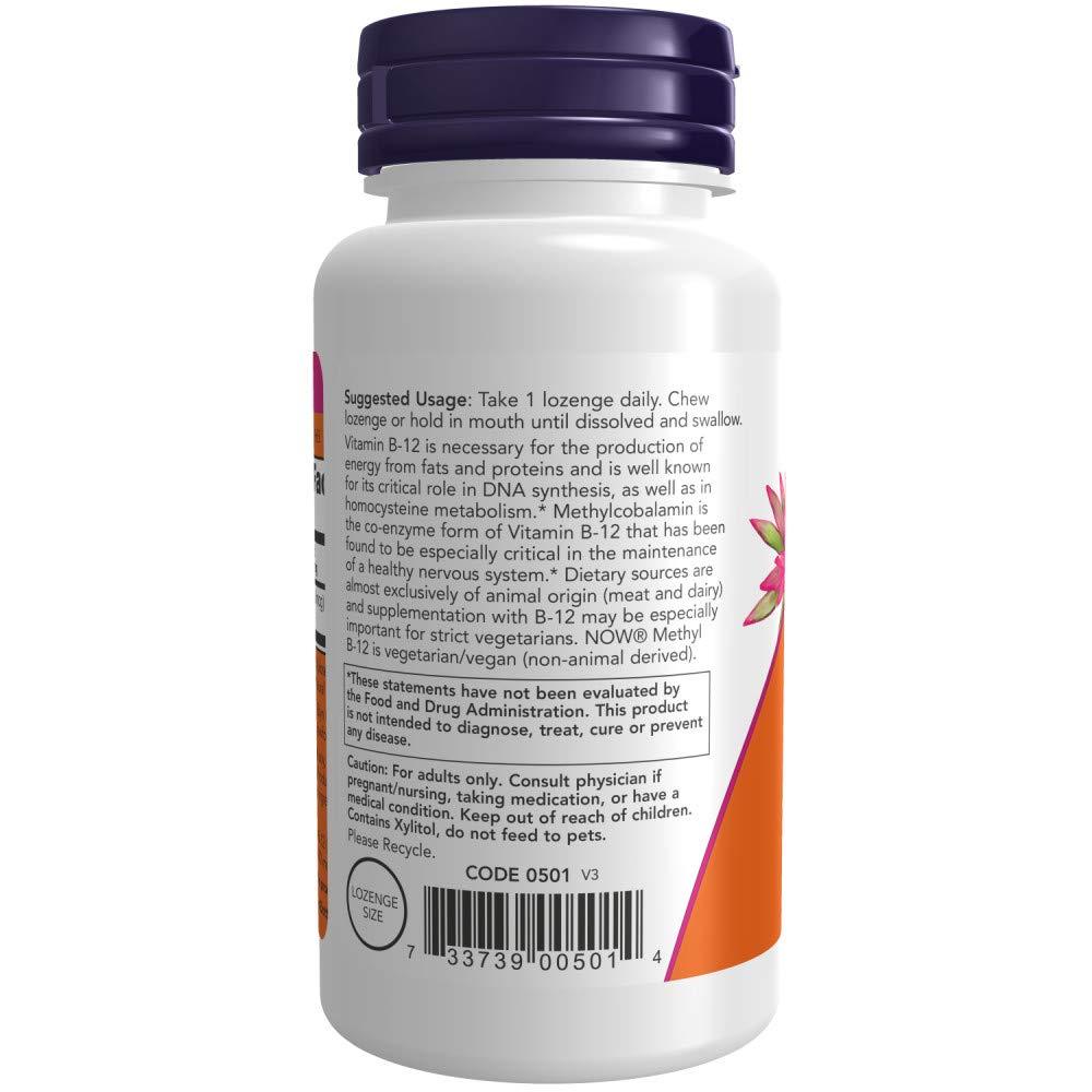 Foto 4 pulgar | Suplemento De Metilo B-12 De Now Foods, 10 000 Mcg, 60 Pastillas, 2 Veces - Venta Internacional.
