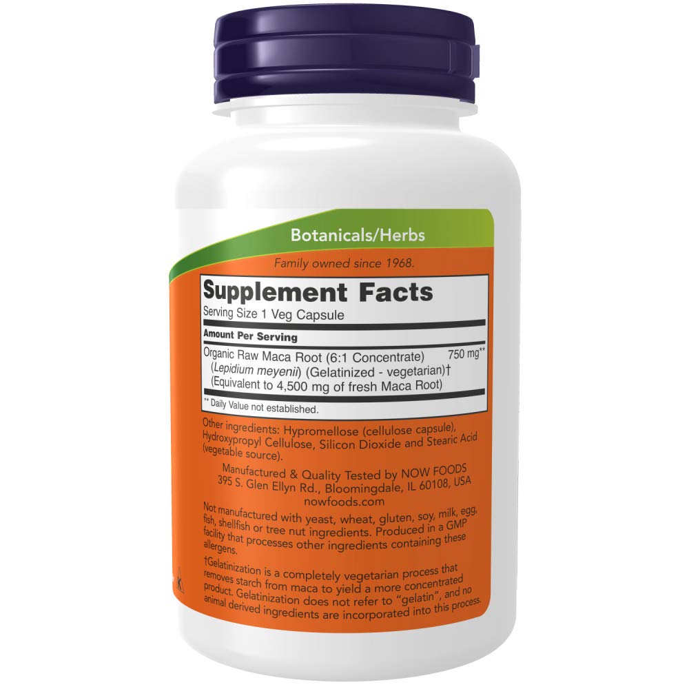Foto 3 pulgar | Suplemento Now Foods Maca (lepidium Meyenii) 750 Mg 90 Cápsulas - Venta Internacional.