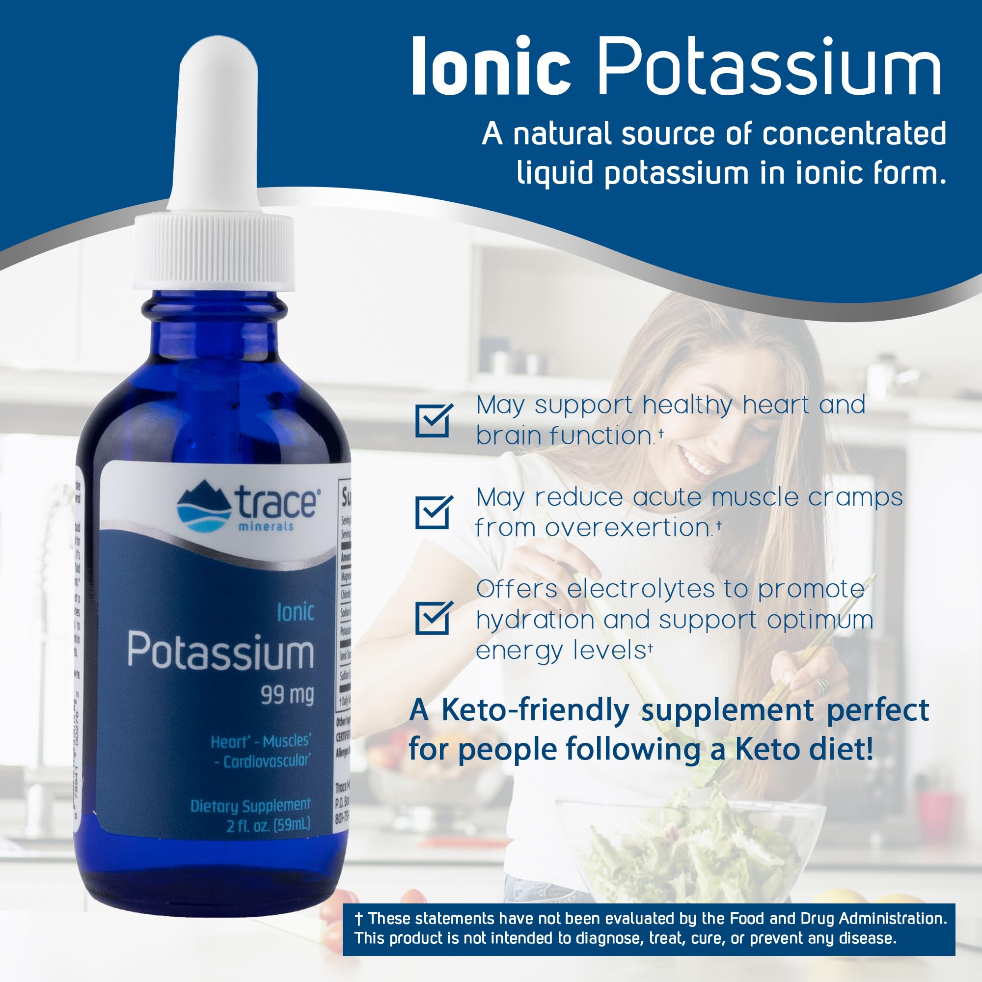 Foto 2 | Suplemento De Oligoelementos De Potasio Iónico Líquido 99 Mg 60 Ml - Venta Internacional.