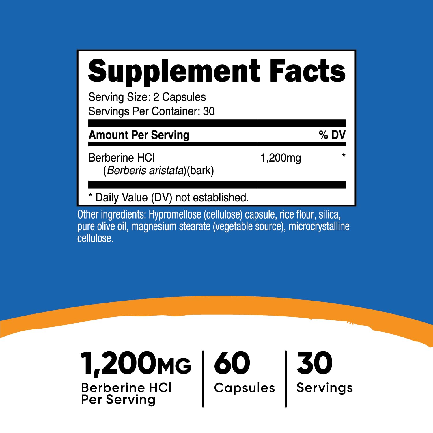 Foto 3 pulgar | Suplemento Nutricost Berberine Hcl 600 Mg 60 Cápsulas - Venta Internacional.