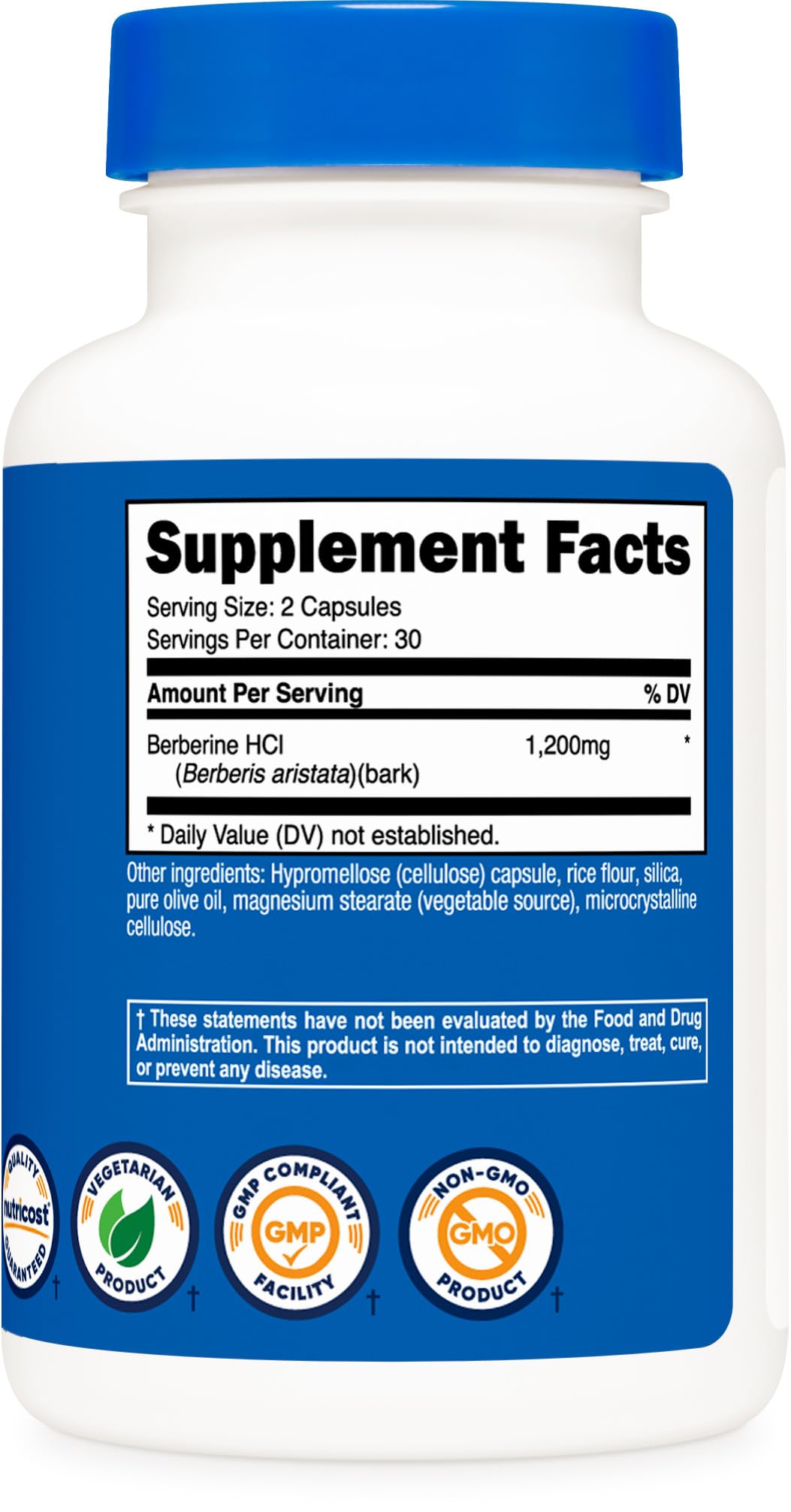 Foto 6 pulgar | Suplemento Nutricost Berberine Hcl 600 Mg 60 Cápsulas - Venta Internacional.