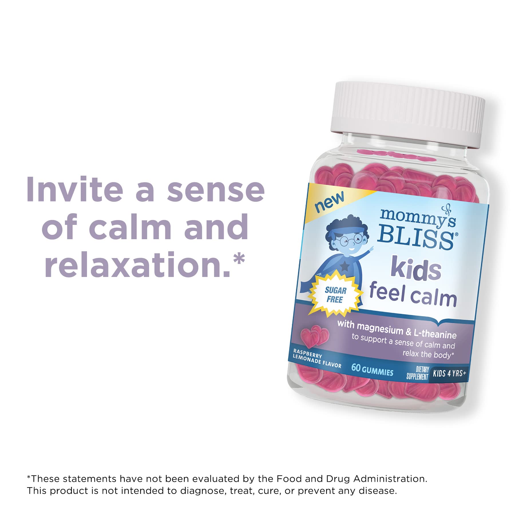 Foto 2 | Suplemento Gomitas Feel Calm Para Niños De Mommy's Bliss 60 Unidades - Venta Internacional.
