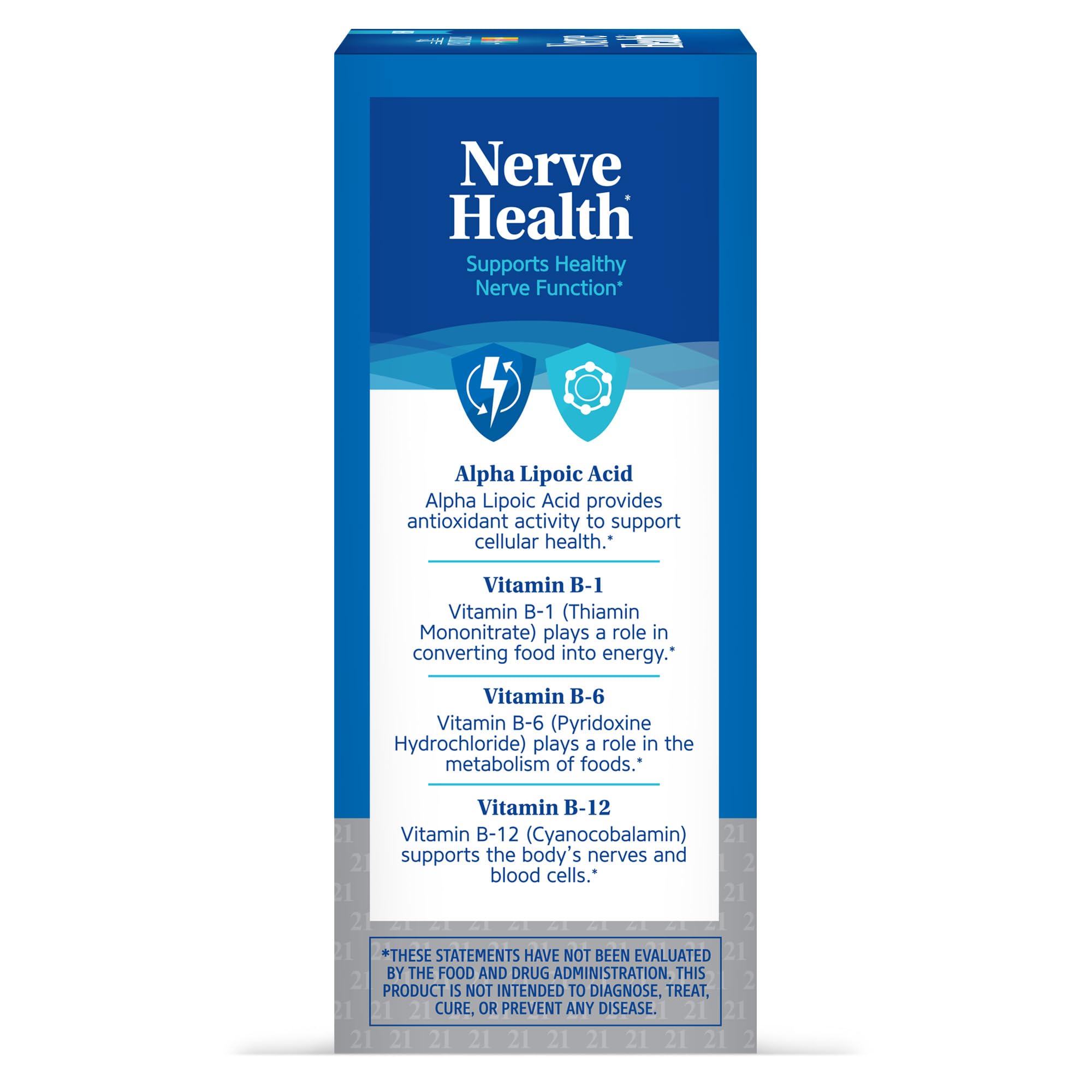 Foto 8 pulgar | Suplemento 21st Century Nerve Health 30 Comprimidos - Venta Internacional.