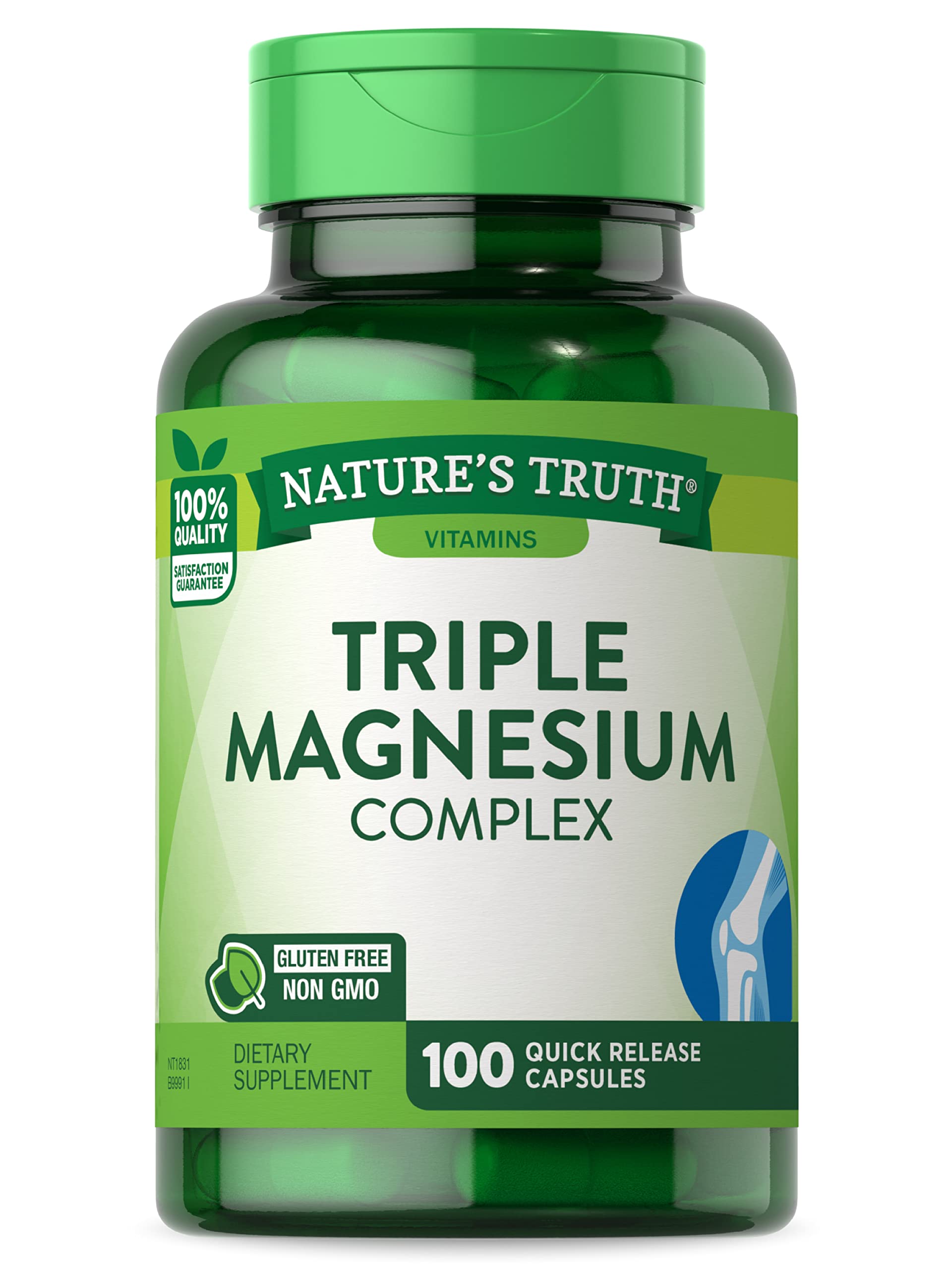 Foto 2 pulgar | Suplemento Nature's Truth, Complejo Triple De Magnesio, 100 Cápsulas - Venta Internacional.