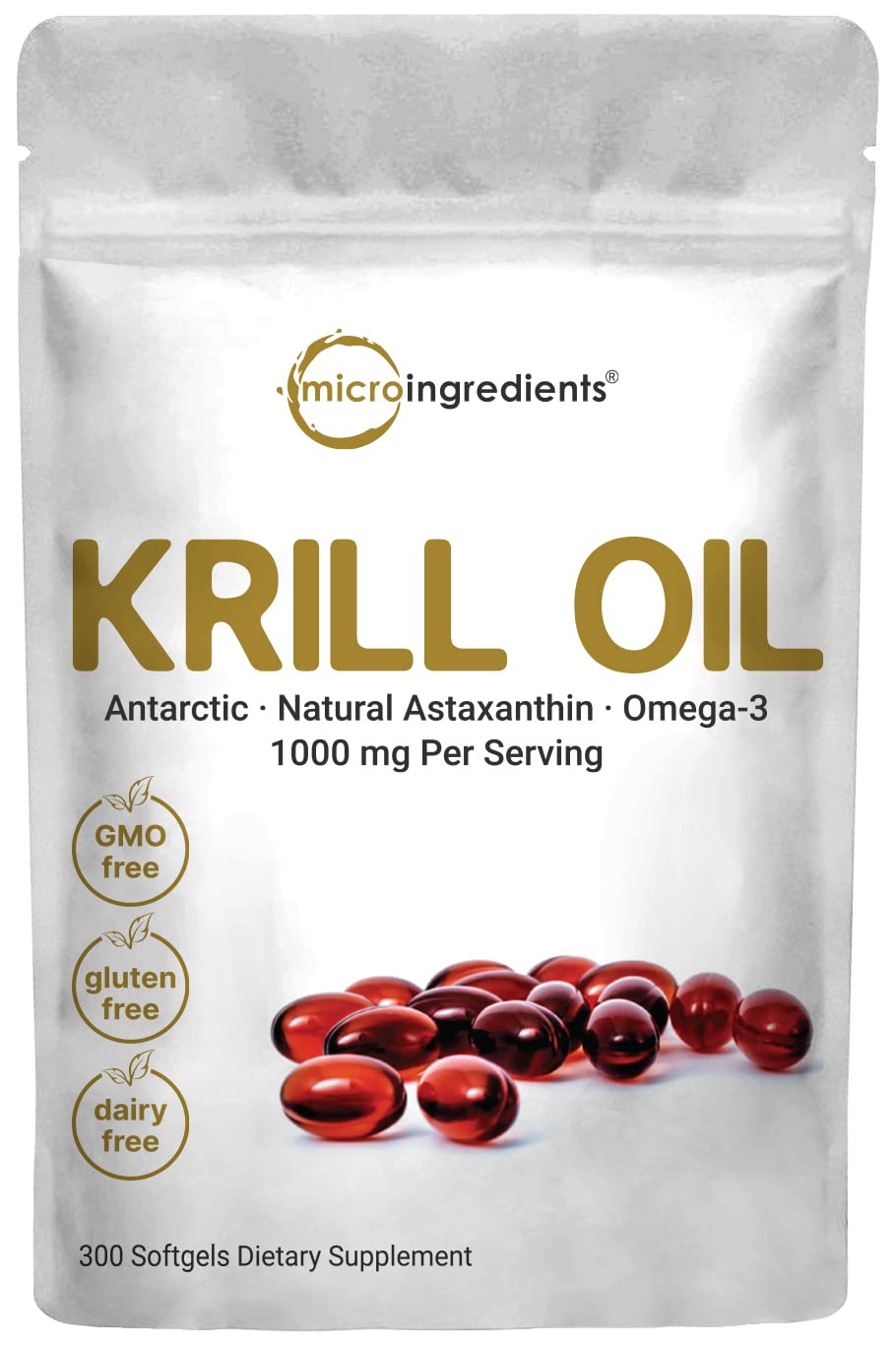 Foto 2 pulgar | Suplemento: Microingredientes: Aceite De Krill Antártico, 1000 Mg, 300 Cápsulas Blandas - Venta Internacional.