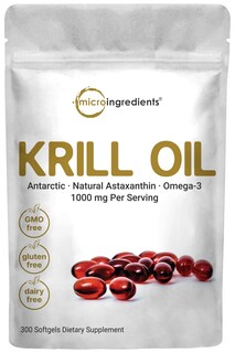 Foto 1 | Suplemento: Microingredientes: Aceite De Krill Antártico, 1000 Mg, 300 Cápsulas Blandas - Venta Internacional.