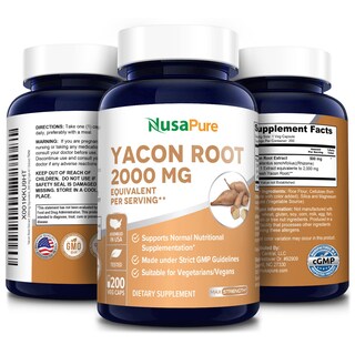 Foto 4 | Suplemento De Extracto De Raíz De Yacón Nusapure 2000 Mg 200 Cápsulas - Venta Internacional.