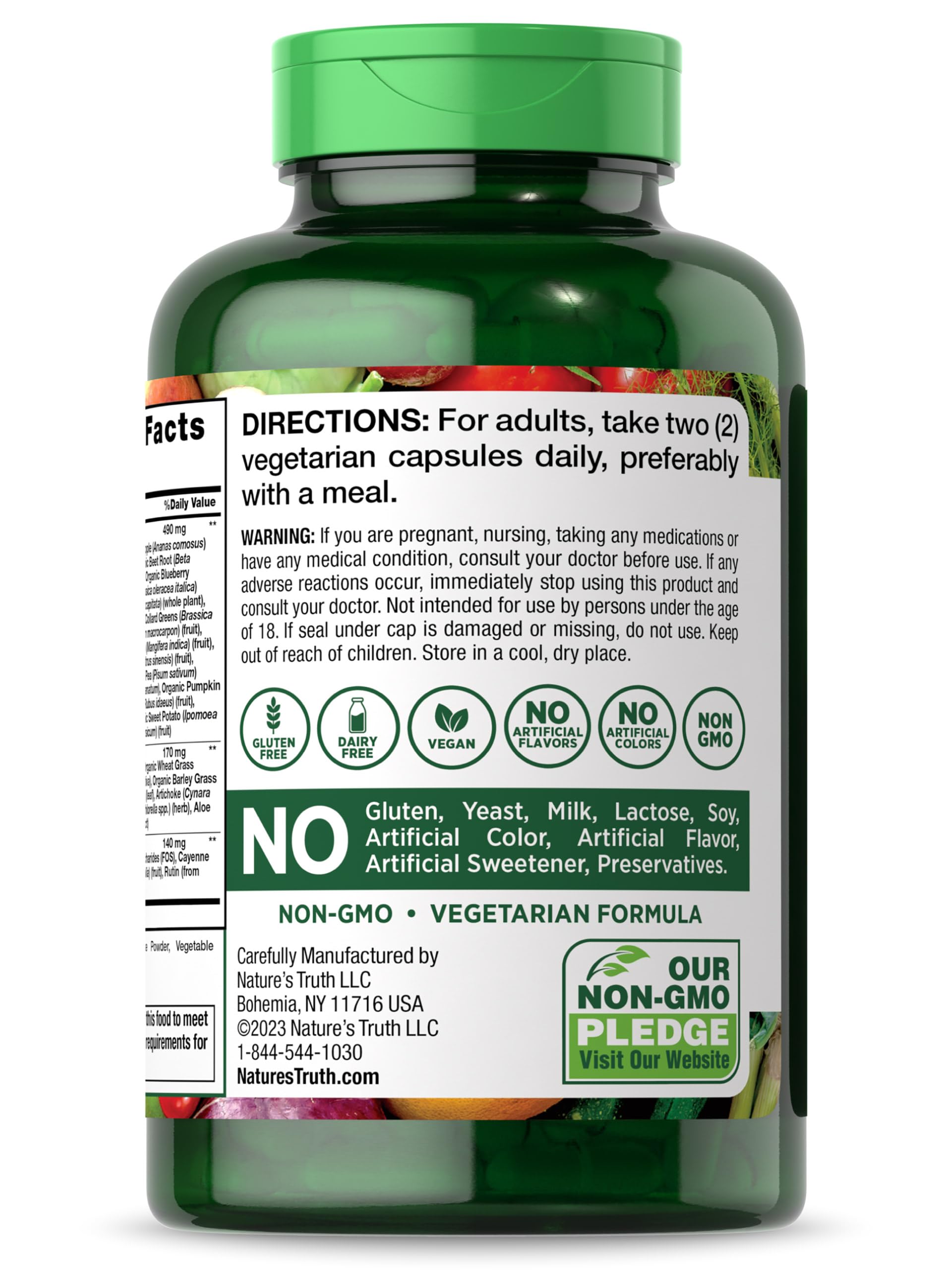 Foto 6 | Suplemento Nature's Truth De Frutas Y Verduras 200 Cápsulas - Venta Internacional.