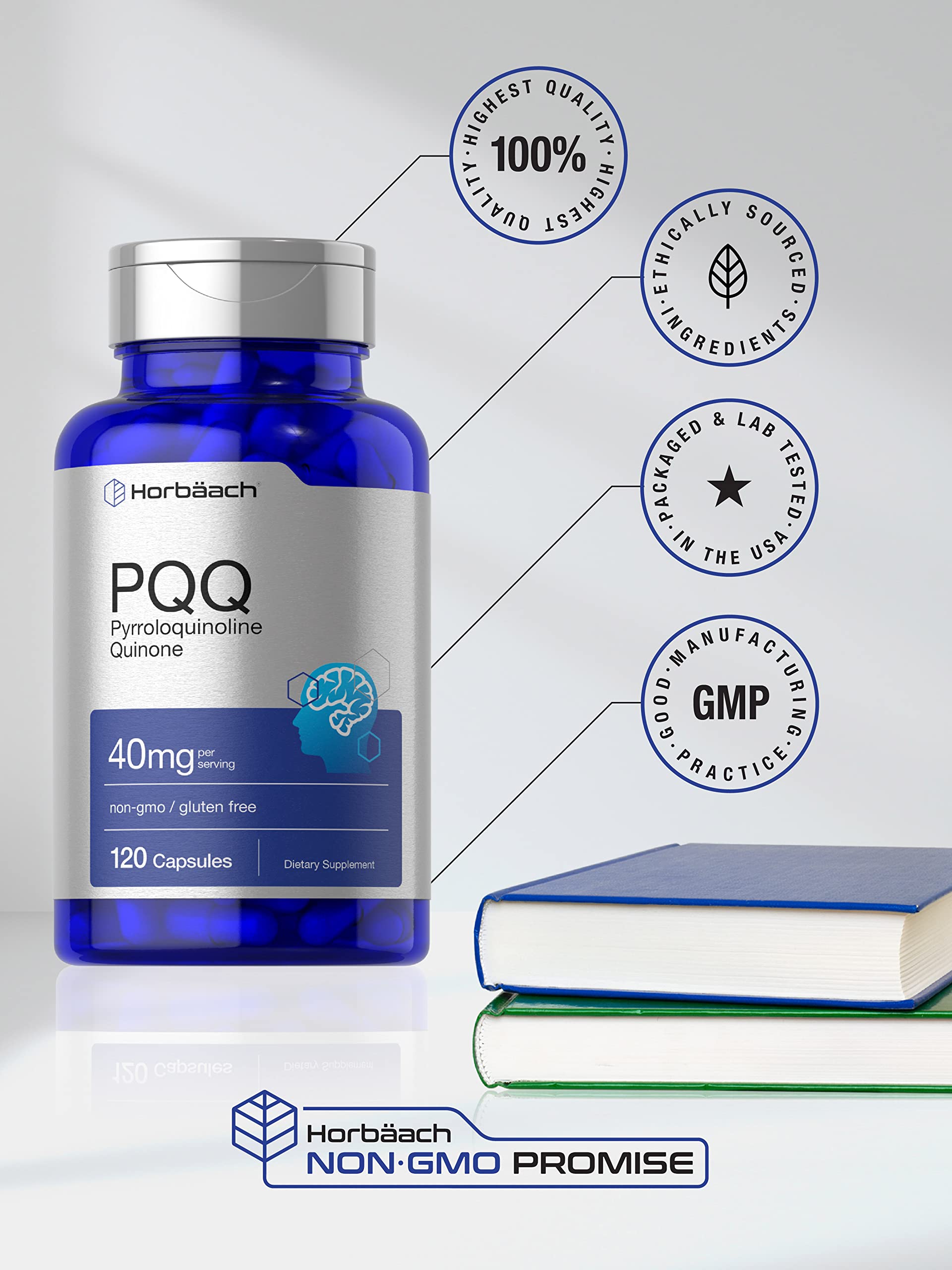 Foto 5 | Suplemento Horbäach Pqq 40 Mg 120 Cápsulas De Máxima Concentración - Venta Internacional.