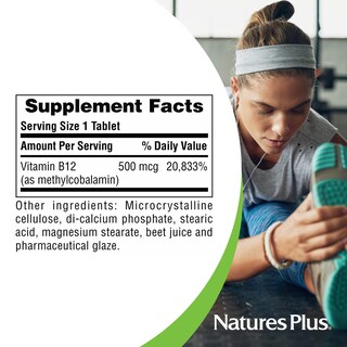 Foto 5 | Suplemento Natures Plus De Vitamina B12 500 Mcg 90 Comprimidos - Venta Internacional.