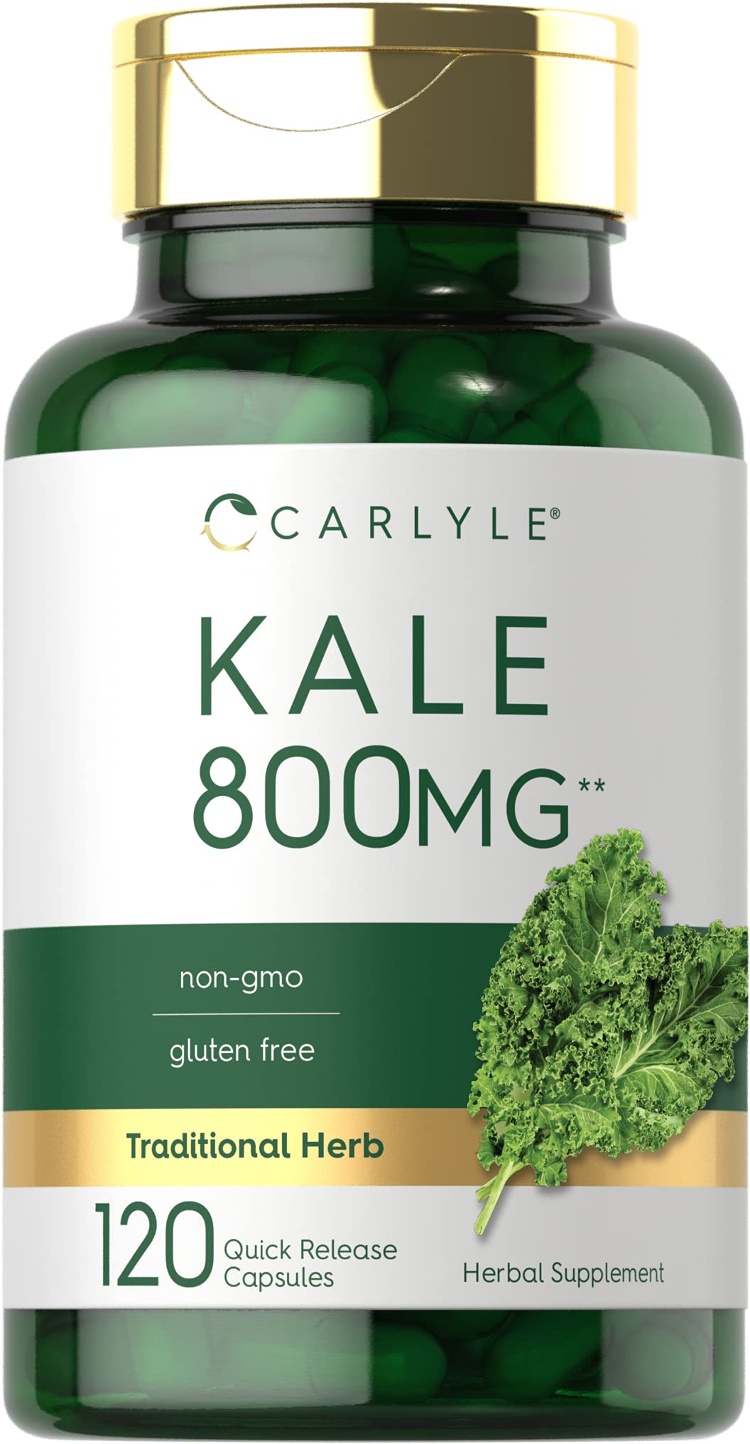 Suplemento De Extracto De Col Rizada De Carlyle 800 Mg 120 Cápsulas - Venta Internacional.