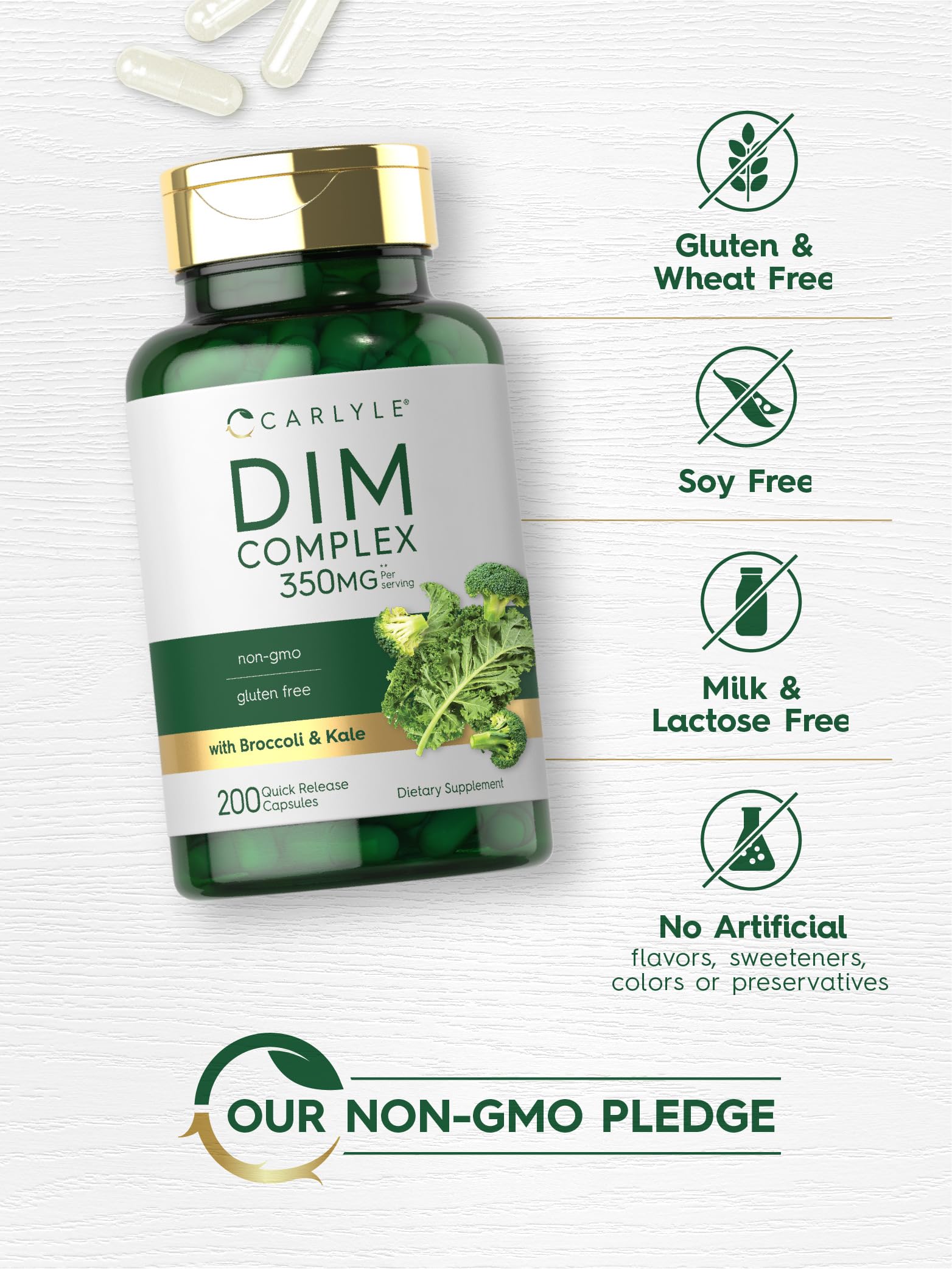 Foto 5 pulgar | Suplemento Carlyle Dim 350 Mg 200 Cápsulas Vegetariano Sin Ogm - Venta Internacional.