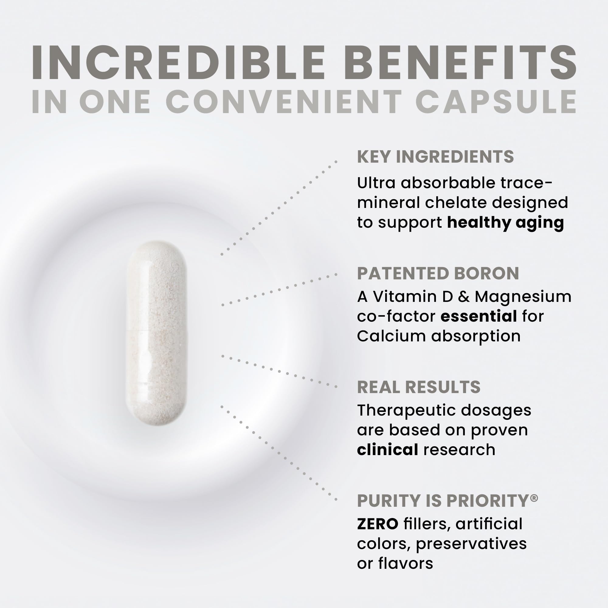 Foto 4 | Suplemento Pure Therappro Rx Bio Boron 5 Mg 180 Cápsulas - Venta Internacional.