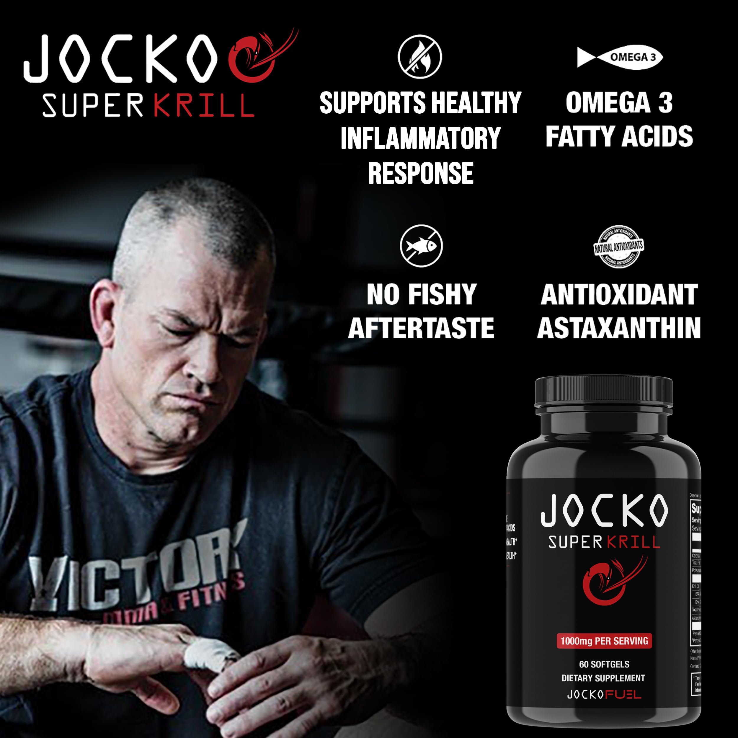 Foto 4 pulgar | Suplementos De Aceite De Krill Antártico Jocko Fuel Omega 3 1000 Mg - Venta Internacional.