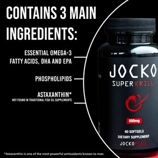 Foto 5 | Suplementos De Aceite De Krill Antártico Jocko Fuel Omega 3 1000 Mg - Venta Internacional.