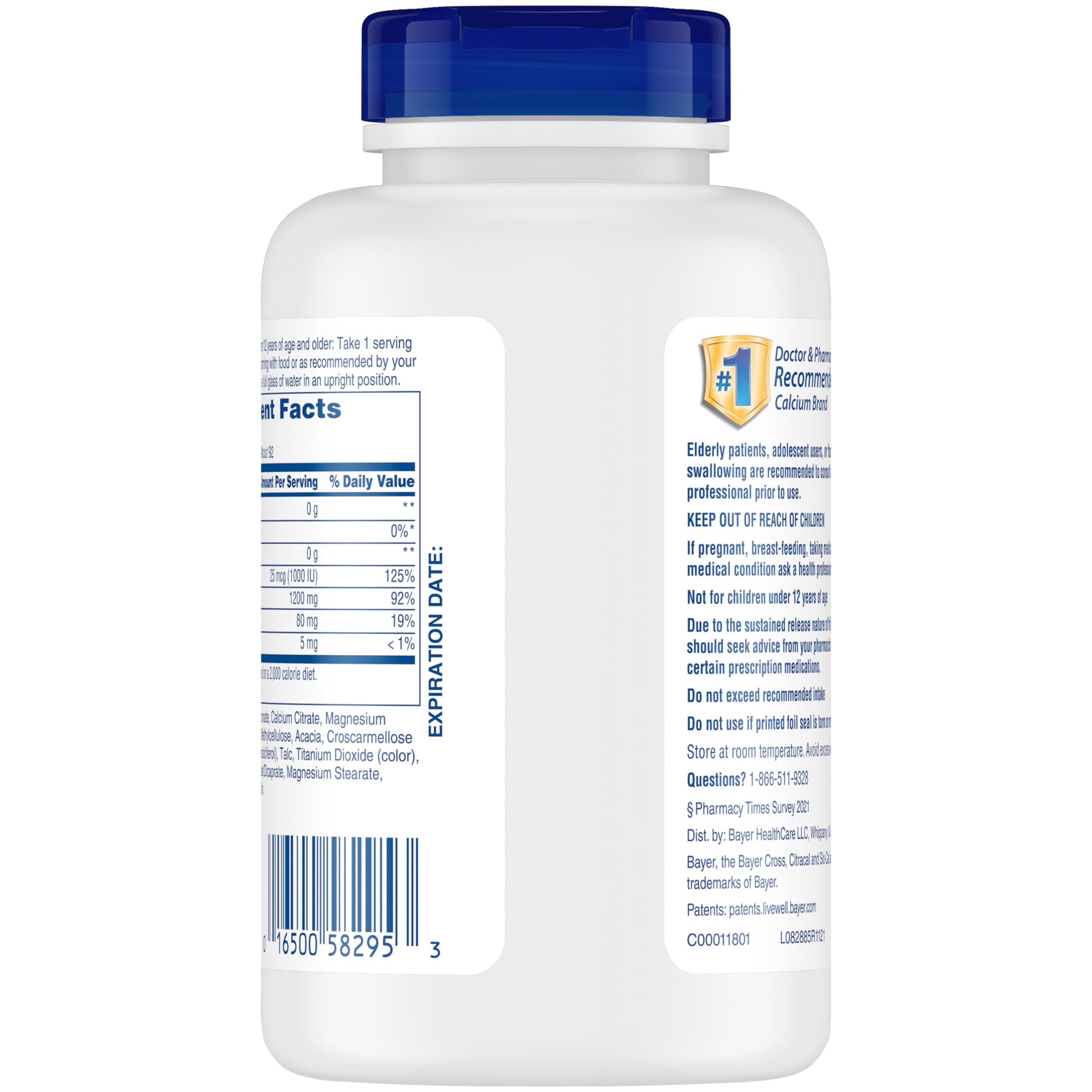 Foto 8 pulgar | Suplemento Citracal Slow Release 1200 Calcio 1200 Mg + D3 25 Mcg - Venta Internacional.