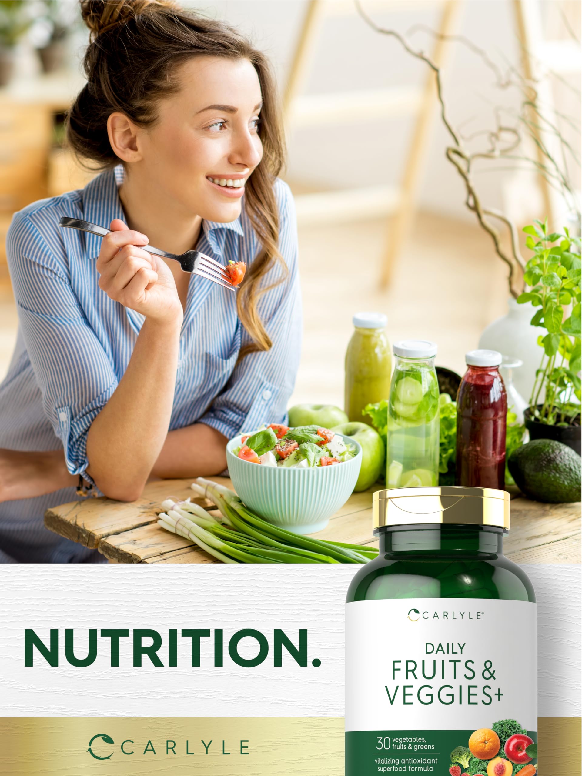 Foto 7 | Suplemento Carlyle Fruits And Veggies 250 Cápsulas 30 Frutas - Venta Internacional.