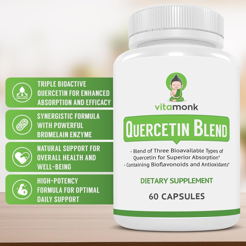 Foto 2 | Complemente El Complejo De Quercetina Vitamonk 500 Mg Con Bromelina - Venta Internacional.