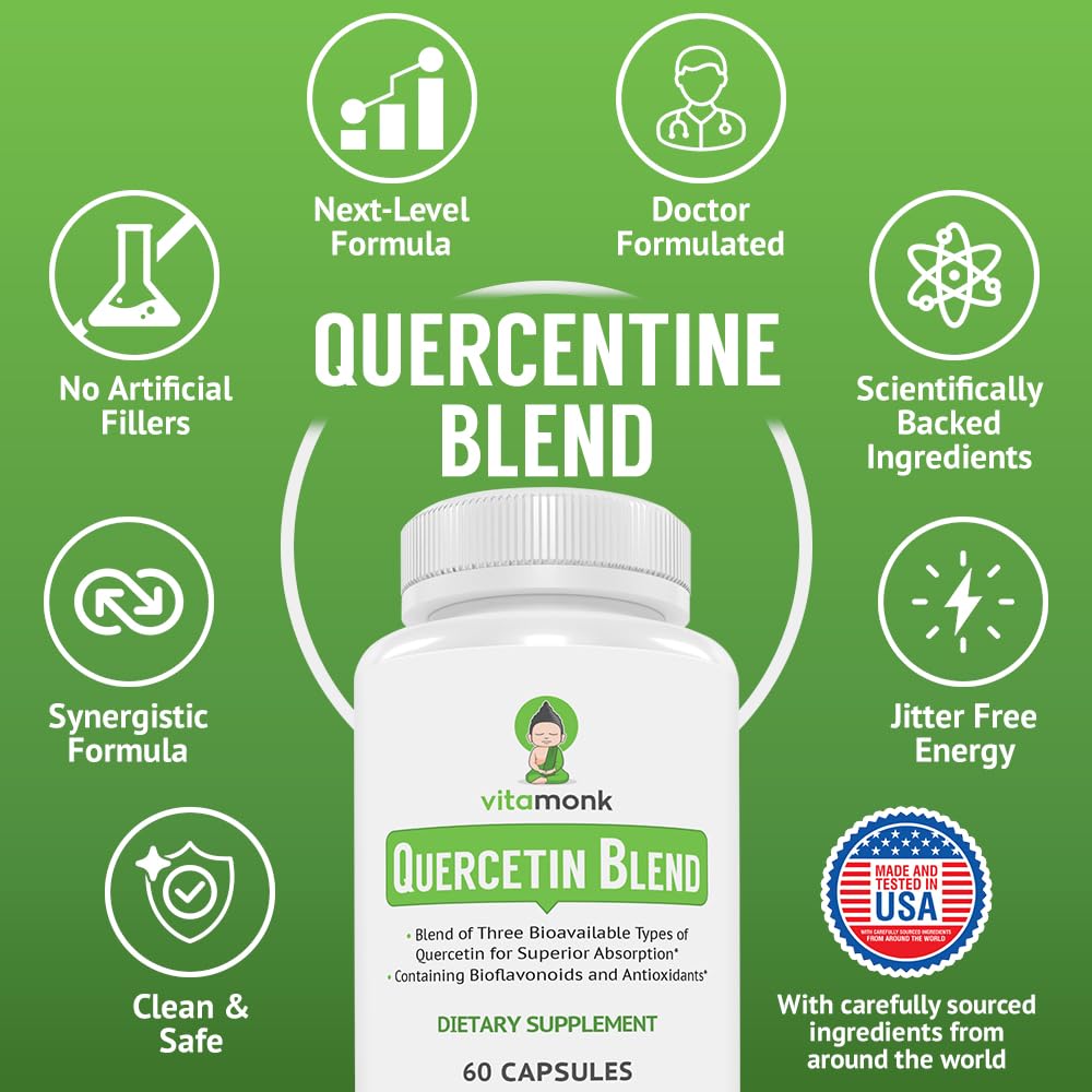 Foto 5 pulgar | Complemente El Complejo De Quercetina Vitamonk 500 Mg Con Bromelina - Venta Internacional.
