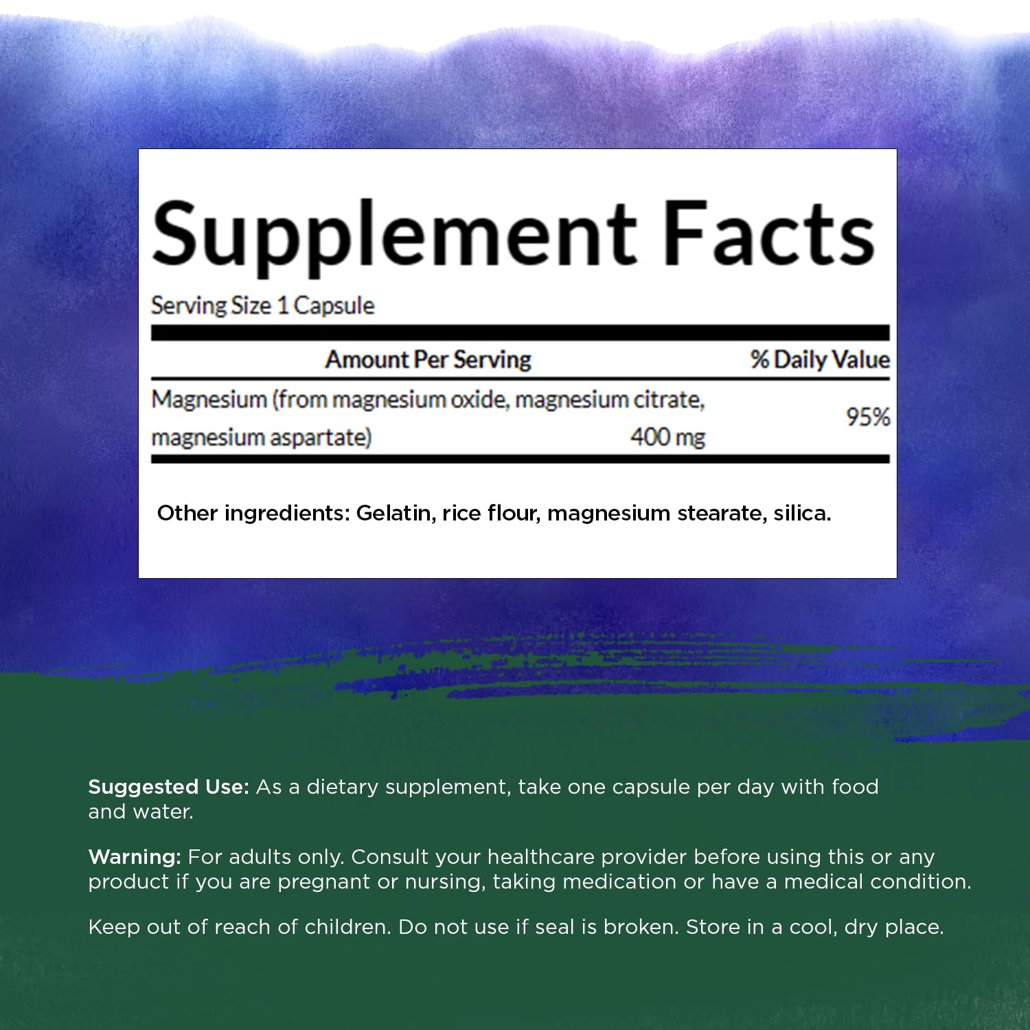 Foto 5 | Suplemento Swanson Triple Magnesium Complex 400 Mg 300 Cápsulas - Venta Internacional.