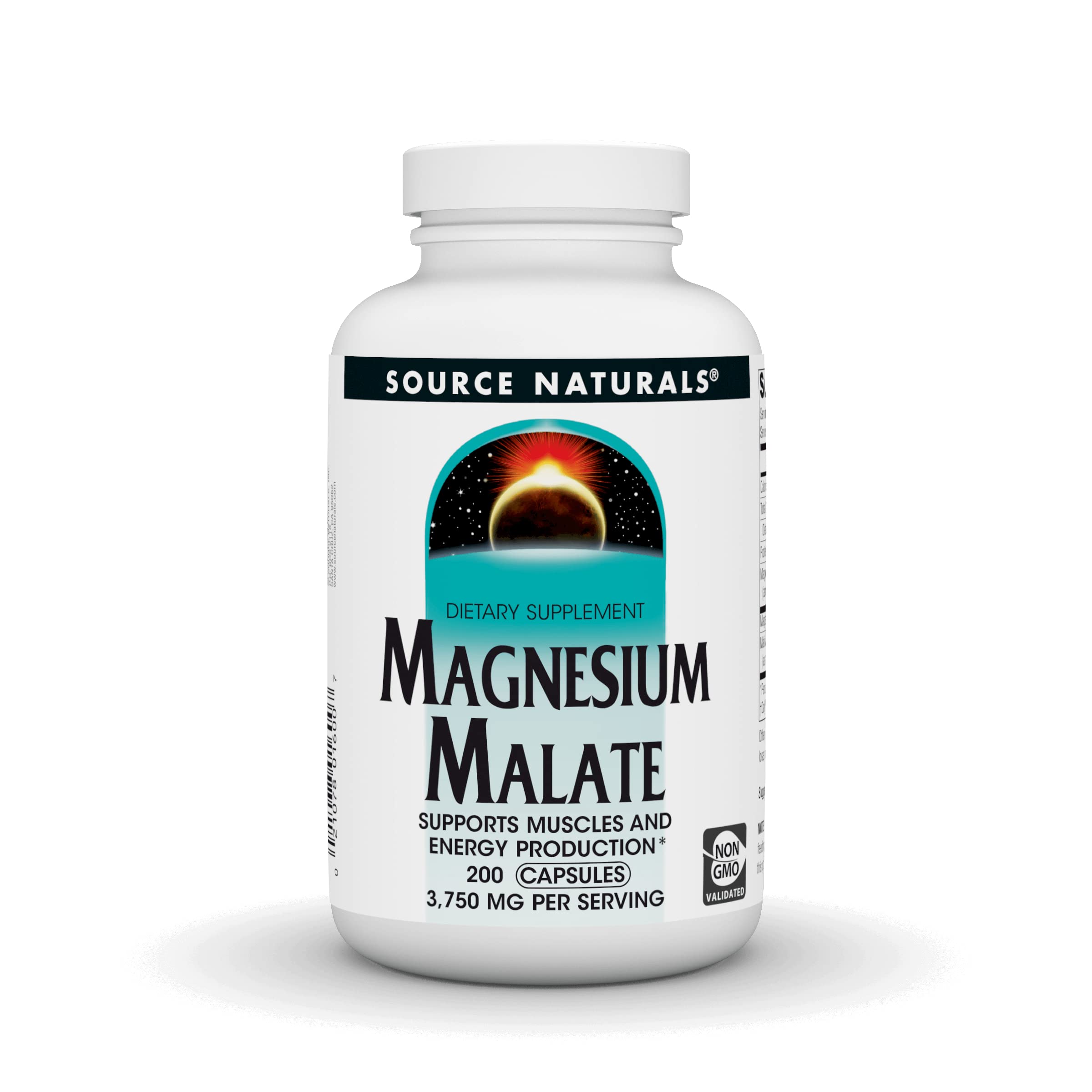 Foto 2 pulgar | Supplement Source Naturals Malato De Magnesio 3750 Mg - 200 Cápsulas - Venta Internacional.
