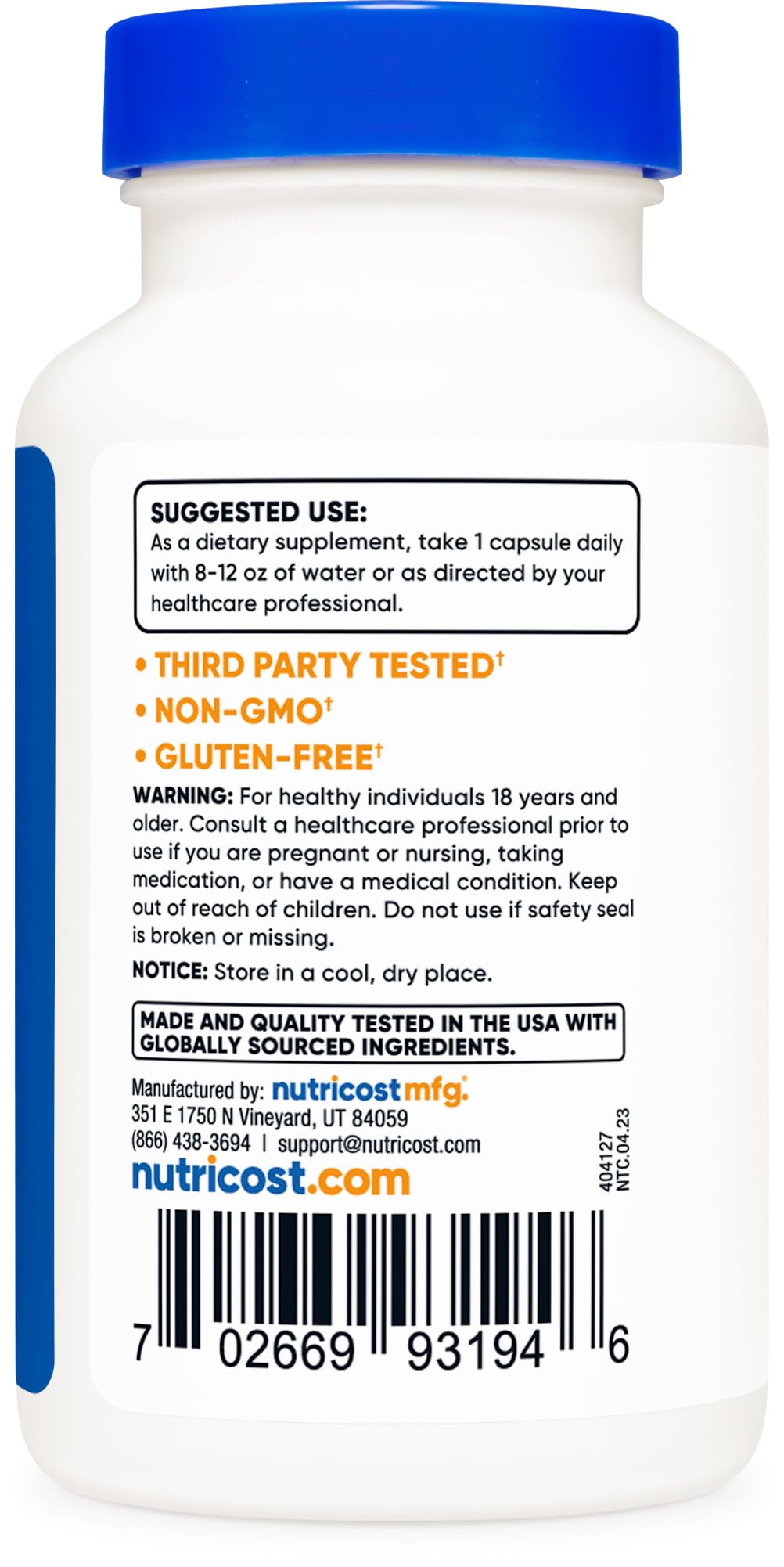 Foto 5 pulgar | Suplemento Nutricost L-teanina 200 Mg 120 Cápsulas - Venta Internacional.