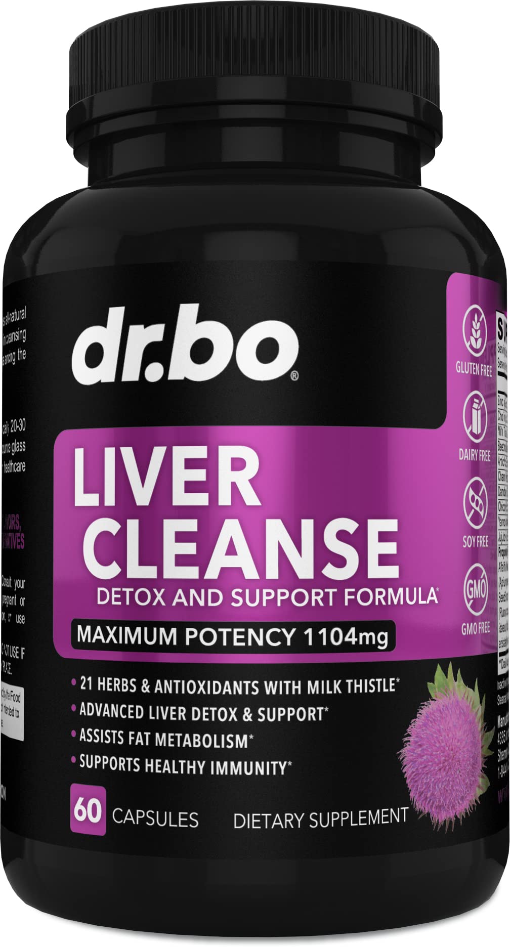 Foto 2 pulgar | Complemente El Apoyo Desintoxicante Dr. Bo Liver Cleanse Con 21 Hierbas - Venta Internacional.