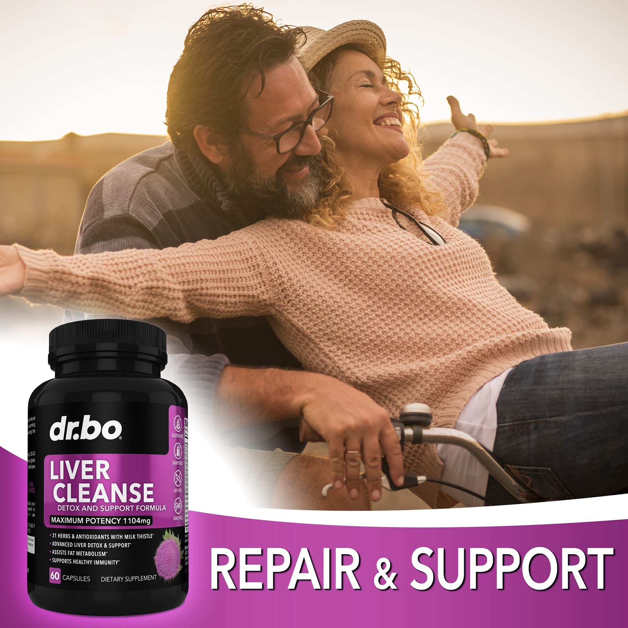 Foto 6 pulgar | Complemente El Apoyo Desintoxicante Dr. Bo Liver Cleanse Con 21 Hierbas - Venta Internacional.