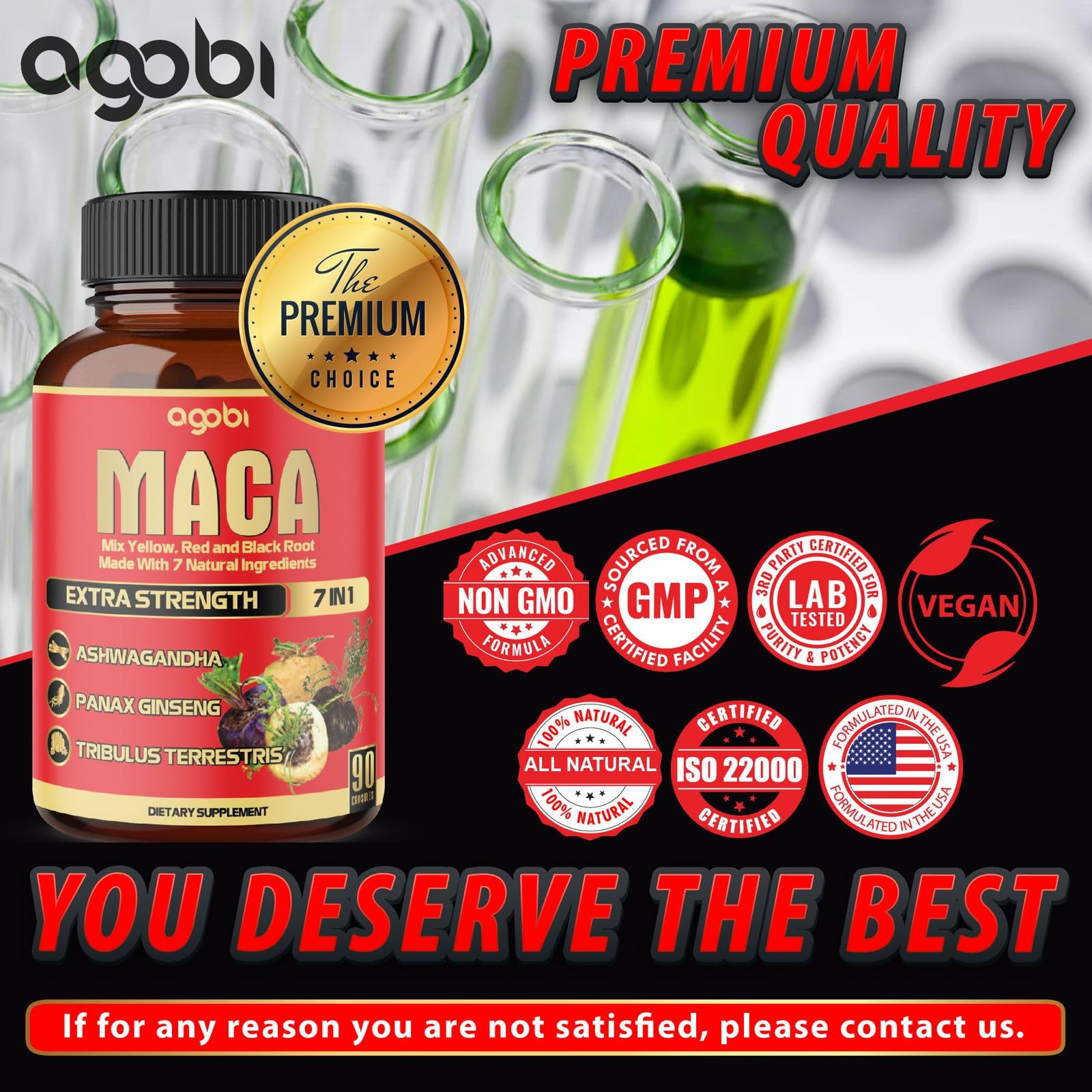 Foto 8 pulgar | Suplemento Agobi Cápsulas de Raíz de Maca 8050 mg - Venta Internacional