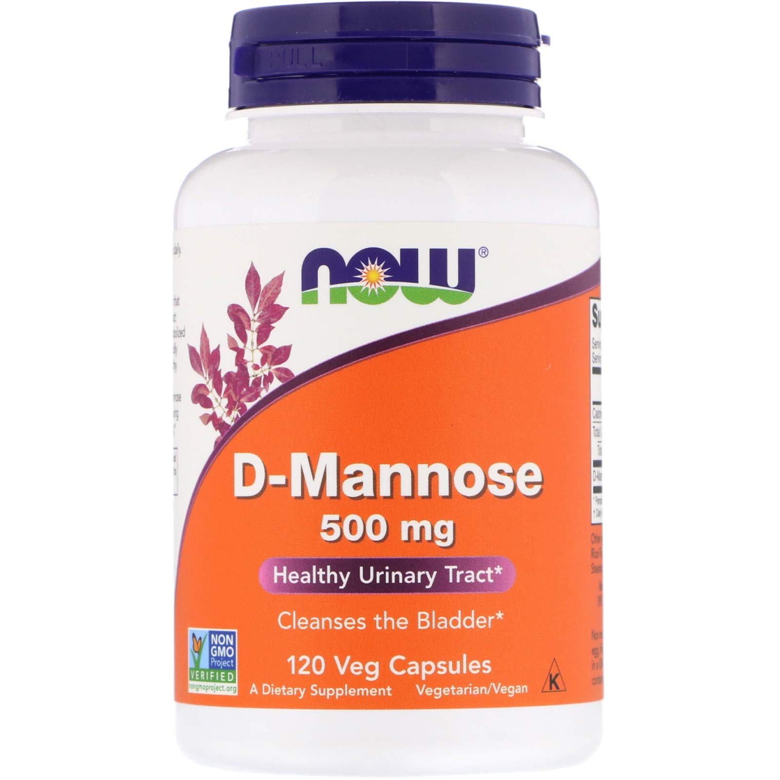 Foto 2 pulgar | Suplemento Now Foods D-manosa 500 Mg 120 Cápsulas X2 - Venta Internacional.