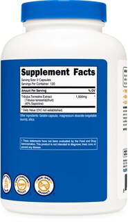 Foto 5 | Suplemento Nutricost Extracto De Tribulus Terrestris 1500 Mg 240 Cápsulas - Venta Internacional.
