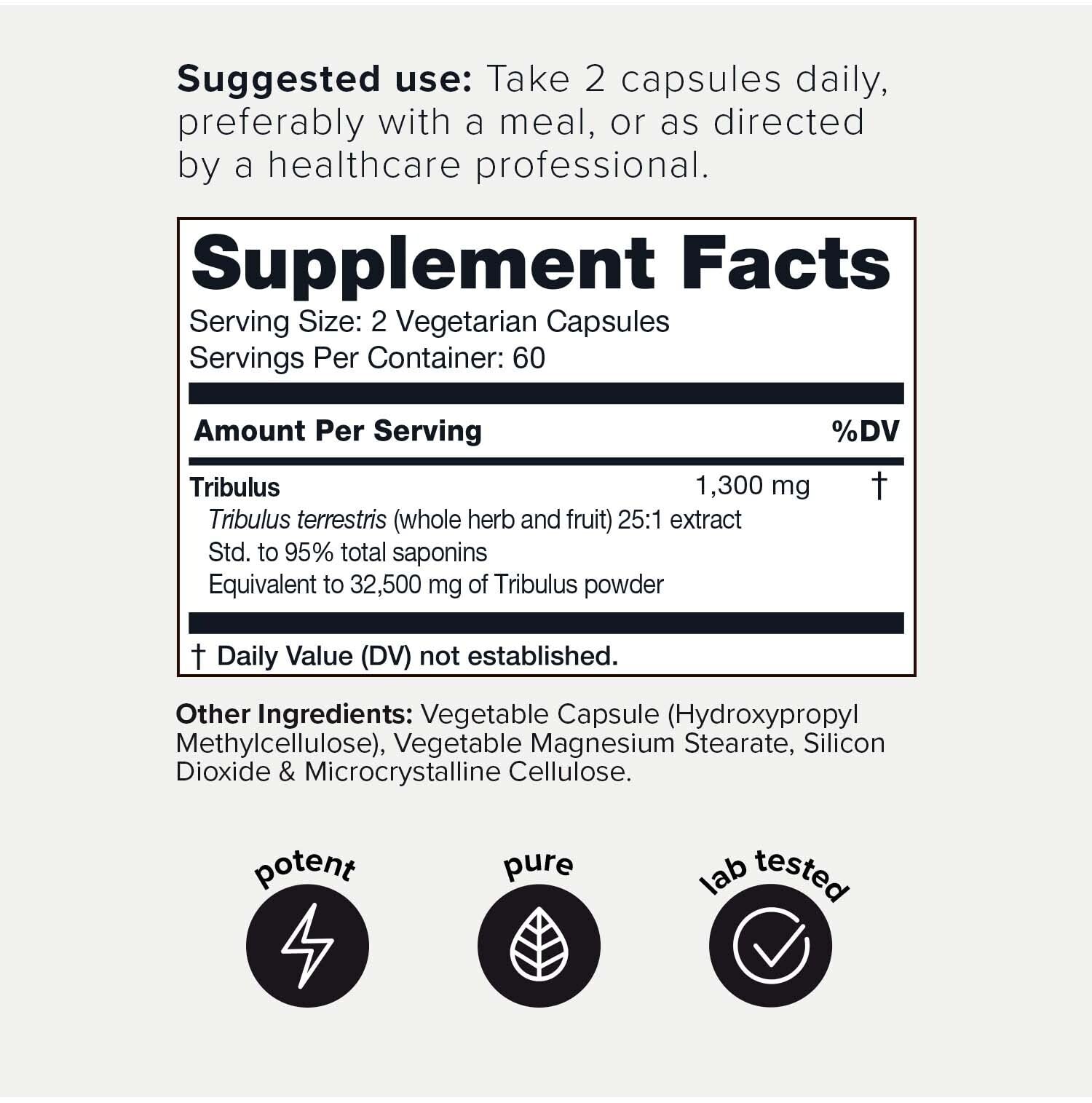 Foto 3 pulgar | Suplemento Toniiq De Ultra High Strength Tribulus 1300 Mg - Venta Internacional.