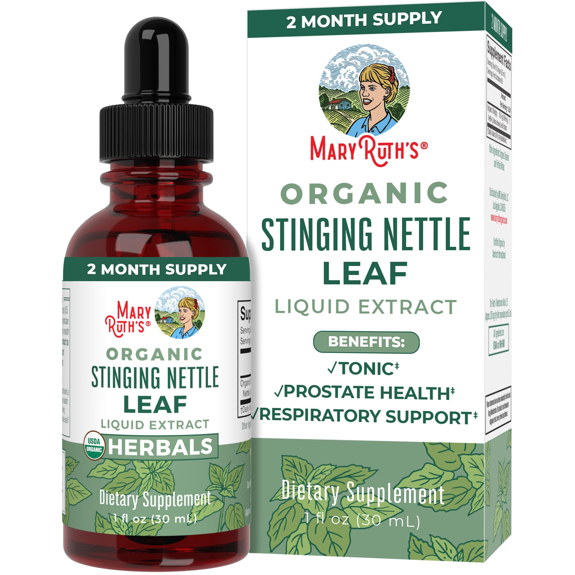 Suplemento De Extracto De Hoja De Ortiga De Maryruth Organics, 30 Ml - Venta Internacional.