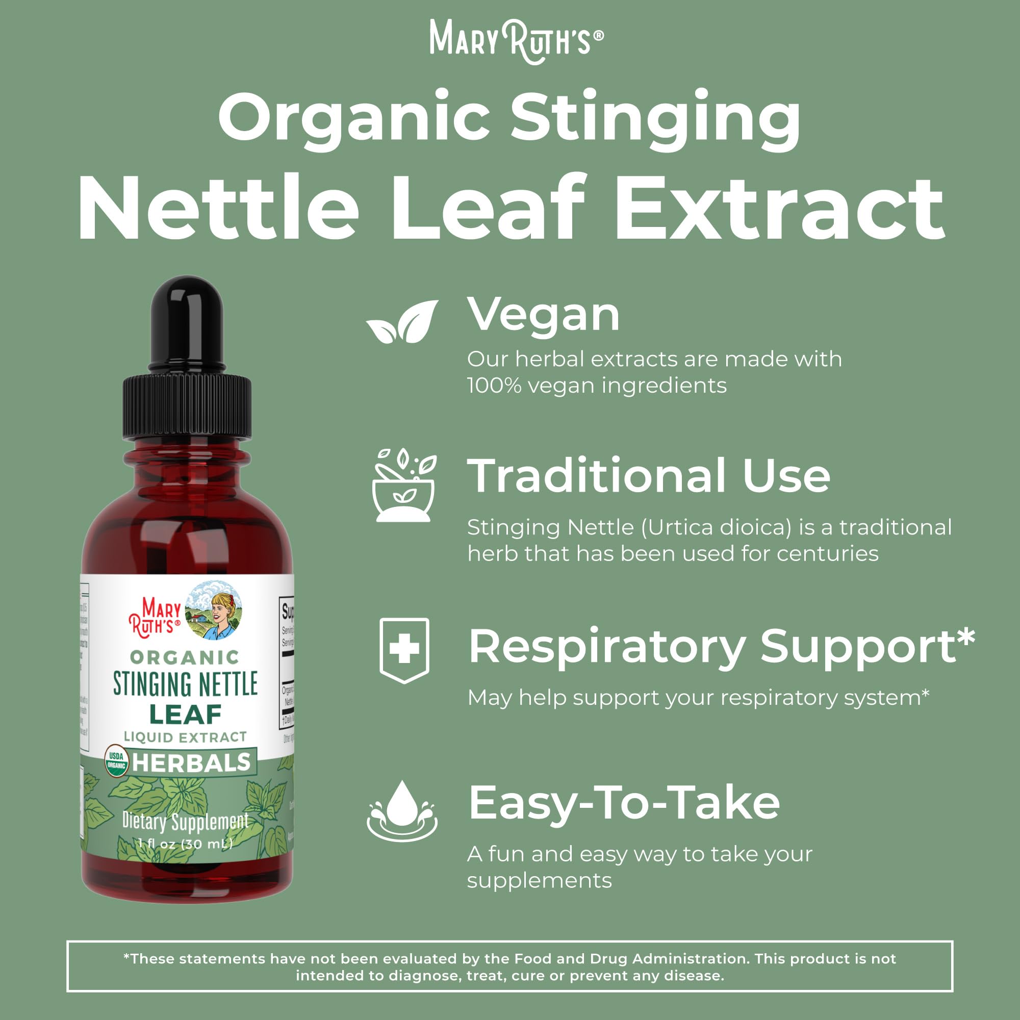 Foto 5 pulgar | Suplemento De Extracto De Hoja De Ortiga De Maryruth Organics, 30 Ml - Venta Internacional.