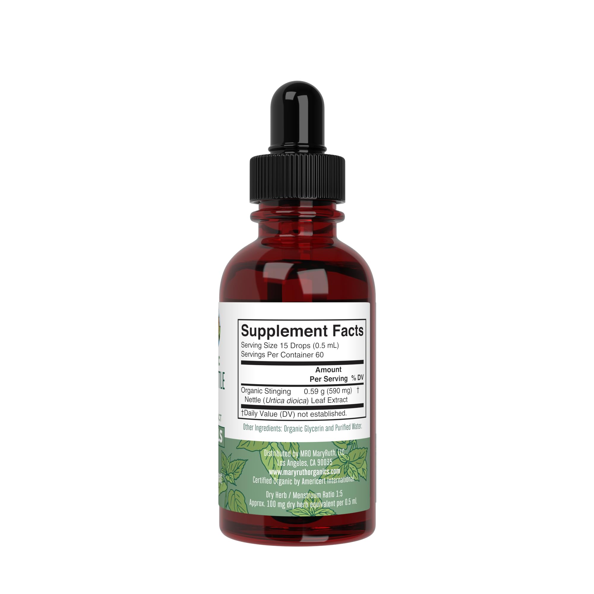 Foto 6 pulgar | Suplemento De Extracto De Hoja De Ortiga De Maryruth Organics, 30 Ml - Venta Internacional.