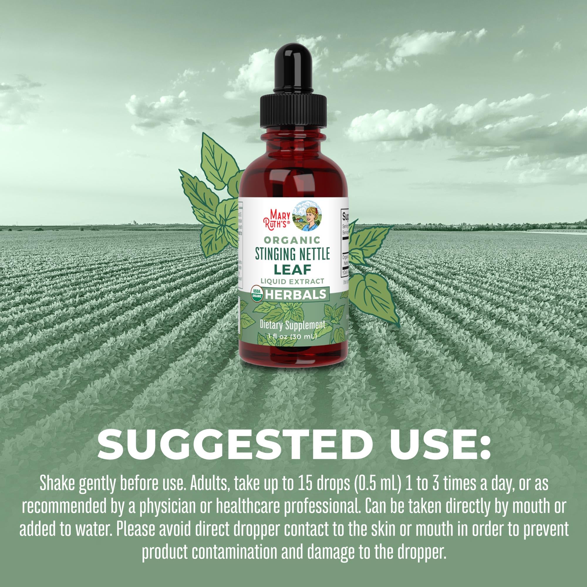 Foto 7 pulgar | Suplemento De Extracto De Hoja De Ortiga De Maryruth Organics, 30 Ml - Venta Internacional.