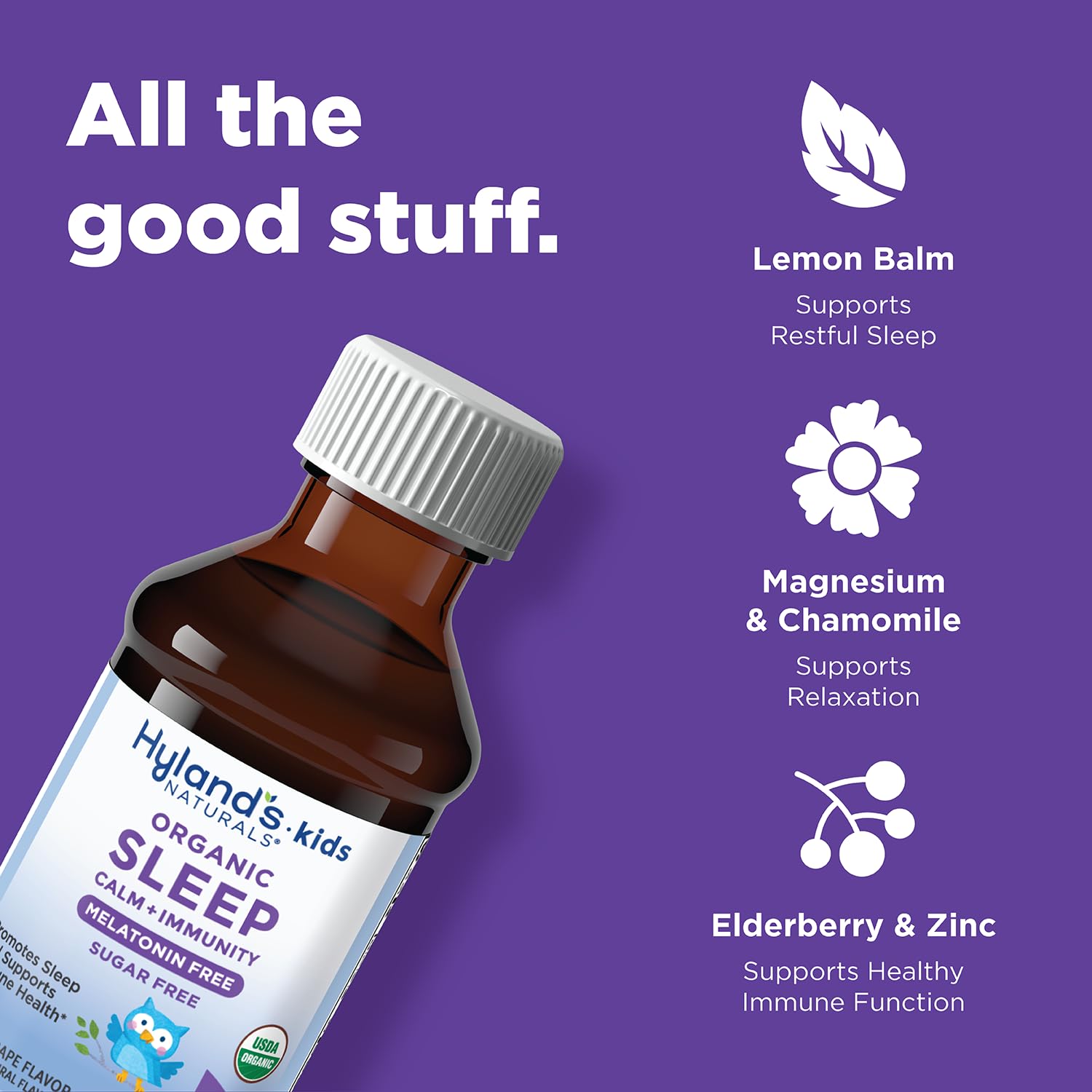 Foto 4 pulgar | Líquido Orgánico Sleep Calm + Immunity Hyland's Kids, 120 Ml - Venta Internacional.