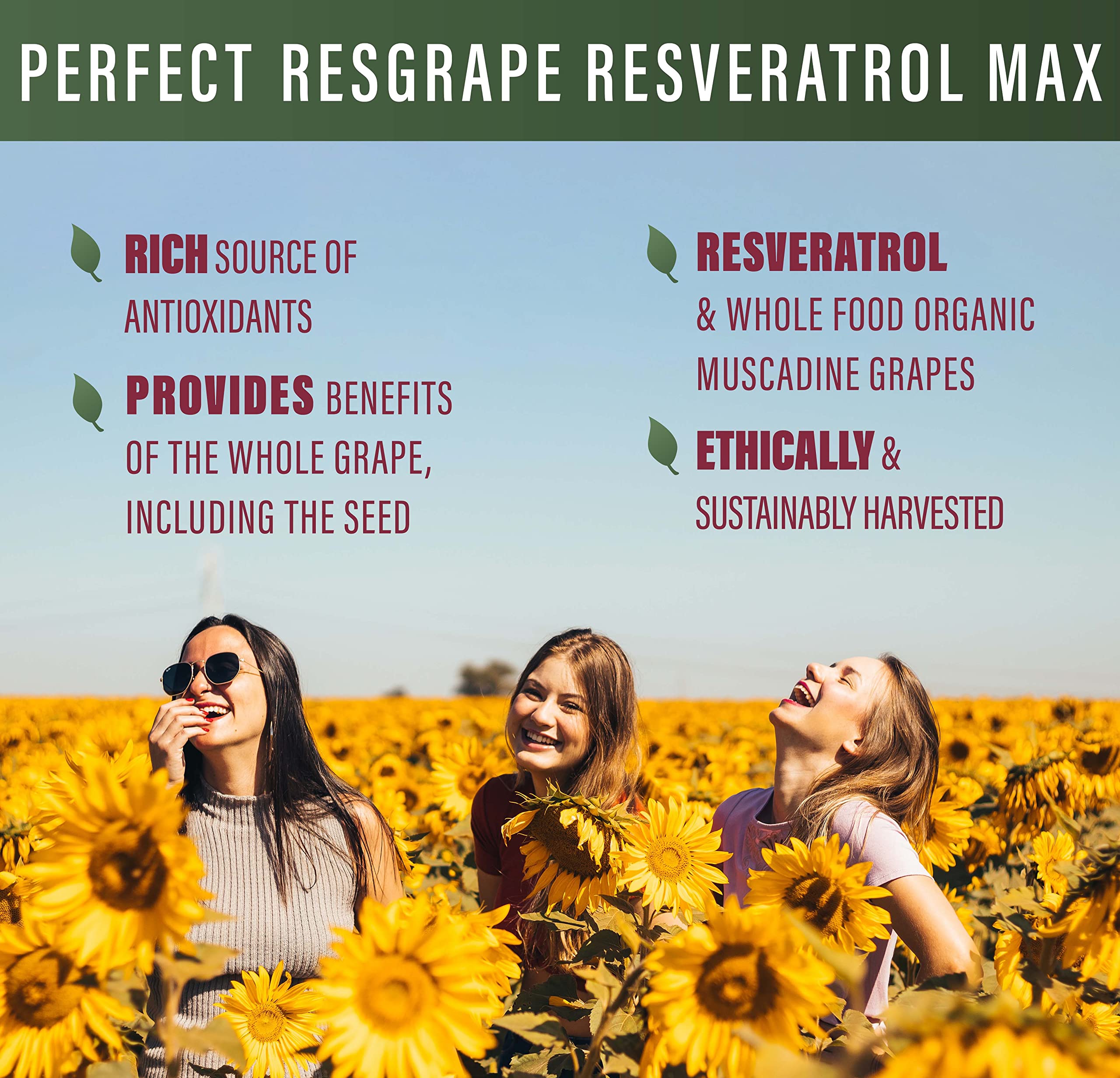 Foto 5 pulgar | Suplemento Perfect Resgrape Max 60 Cápsulas 99% Trans-resveratrol - Venta Internacional.