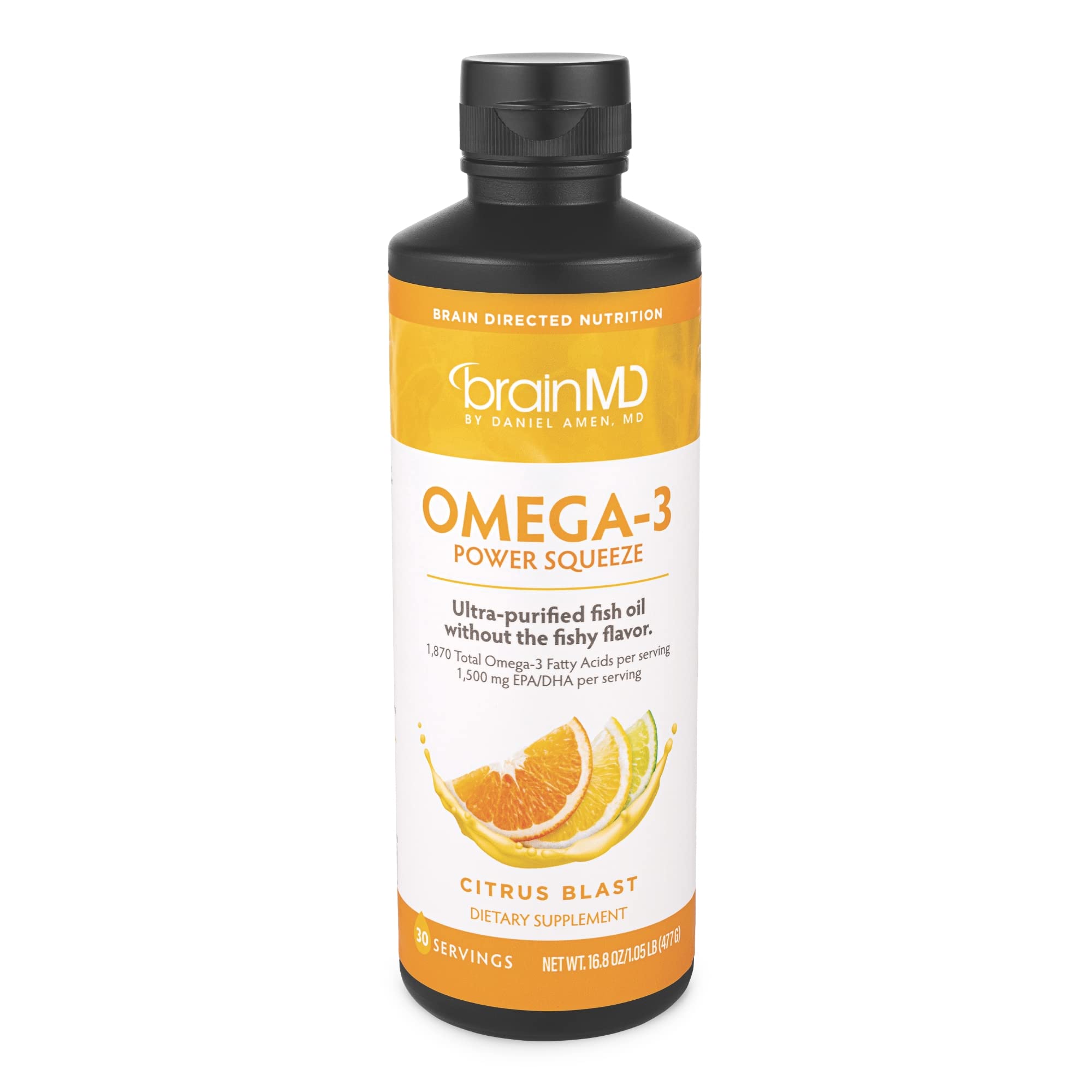 Foto 1 | Suplemento Brainmd Dr. Amen Omega-3 Power Squeeze De 500 Ml - Venta Internacional.
