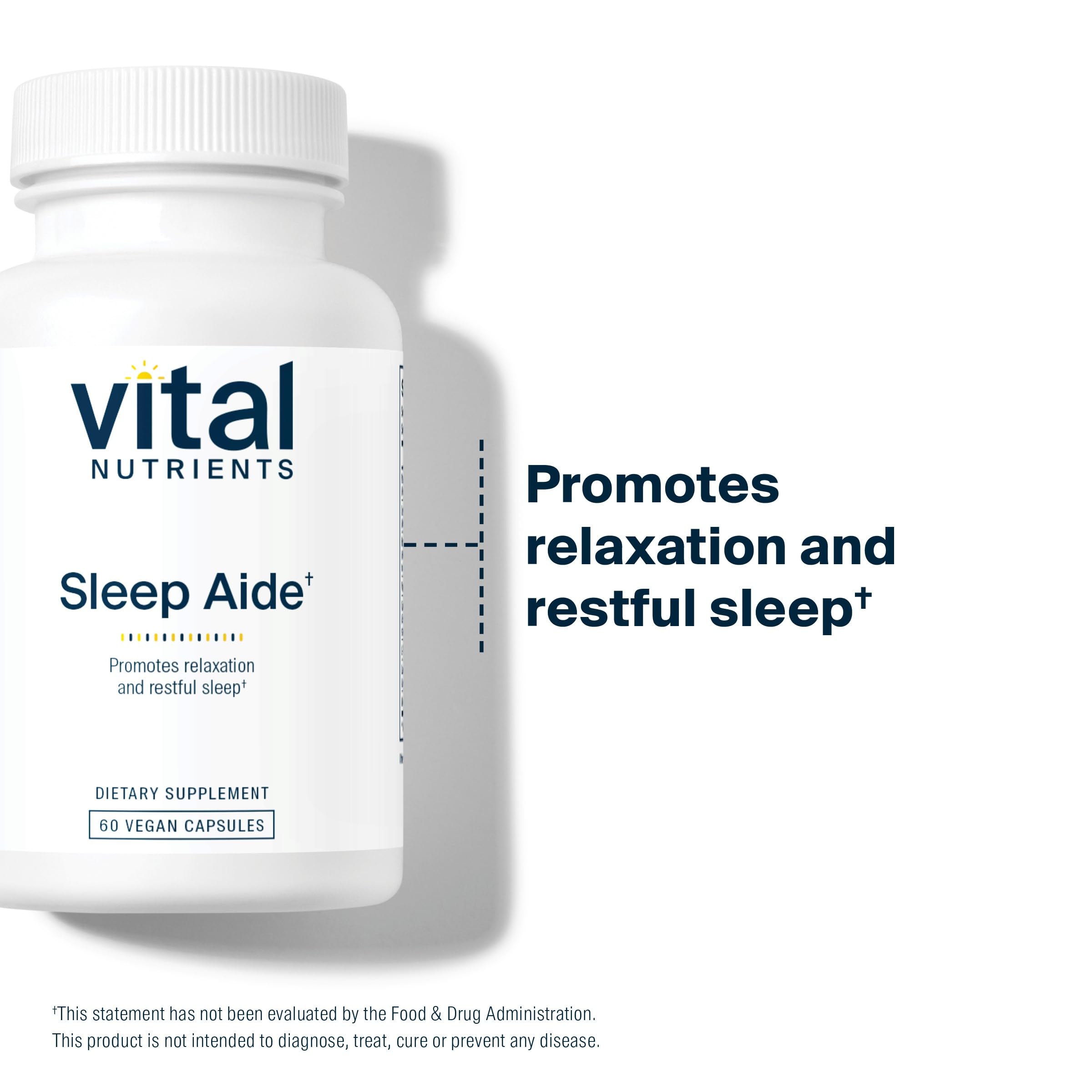 Foto 6 | Suplemento Para Dormir Vital Nutrients Vegan 60 Cápsulas - Venta Internacional.